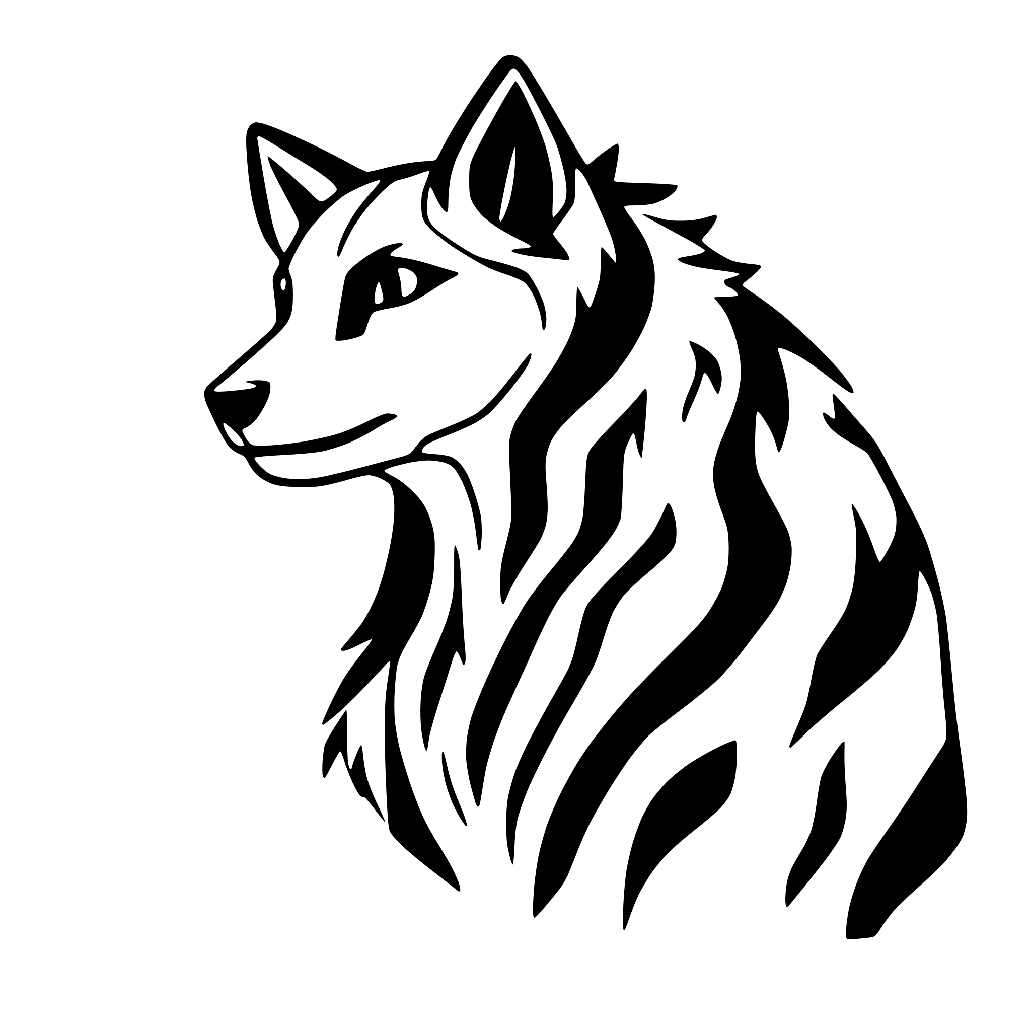 AI-generated SVG of a Generate a Border Collie from the side view