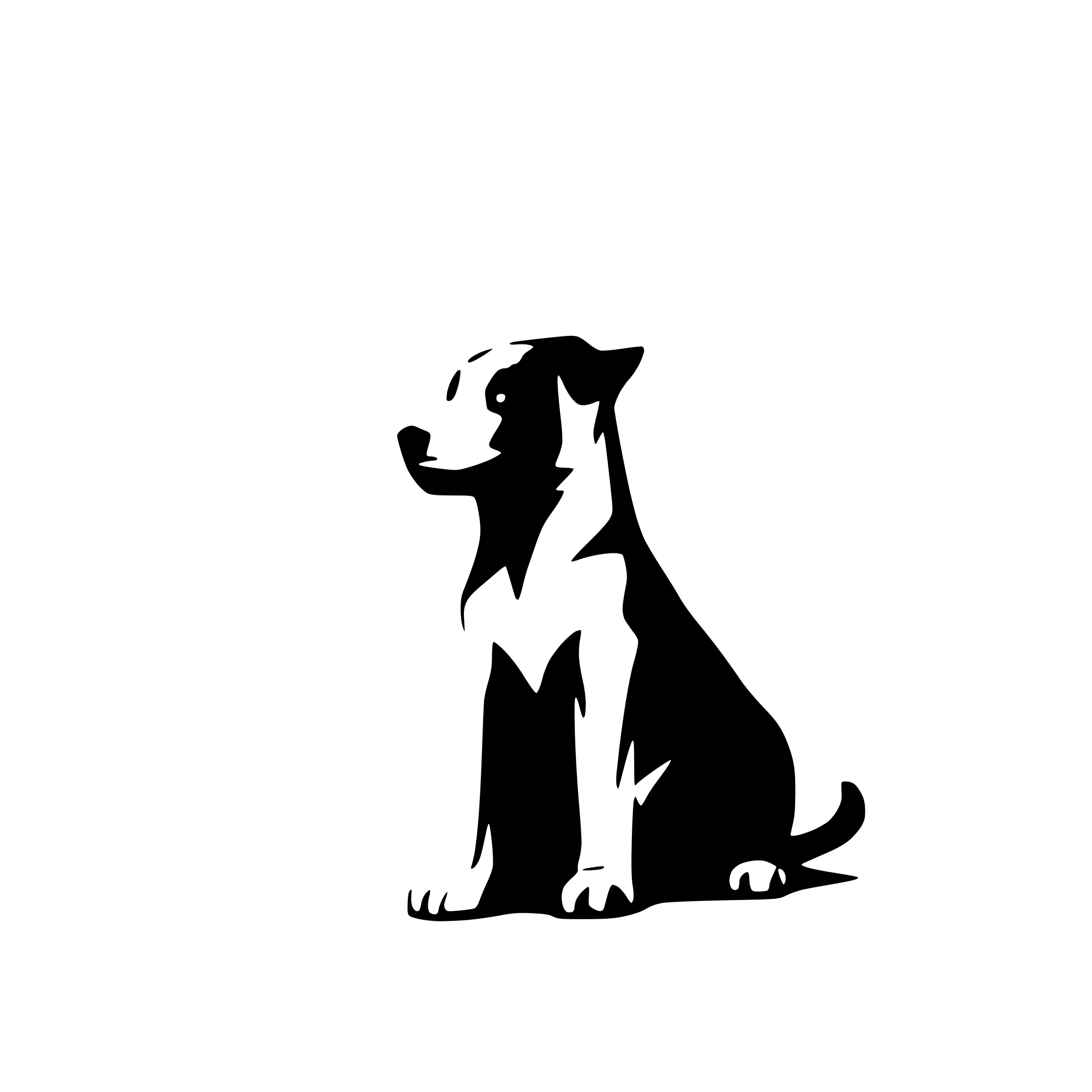 AI-generated SVG of a dog