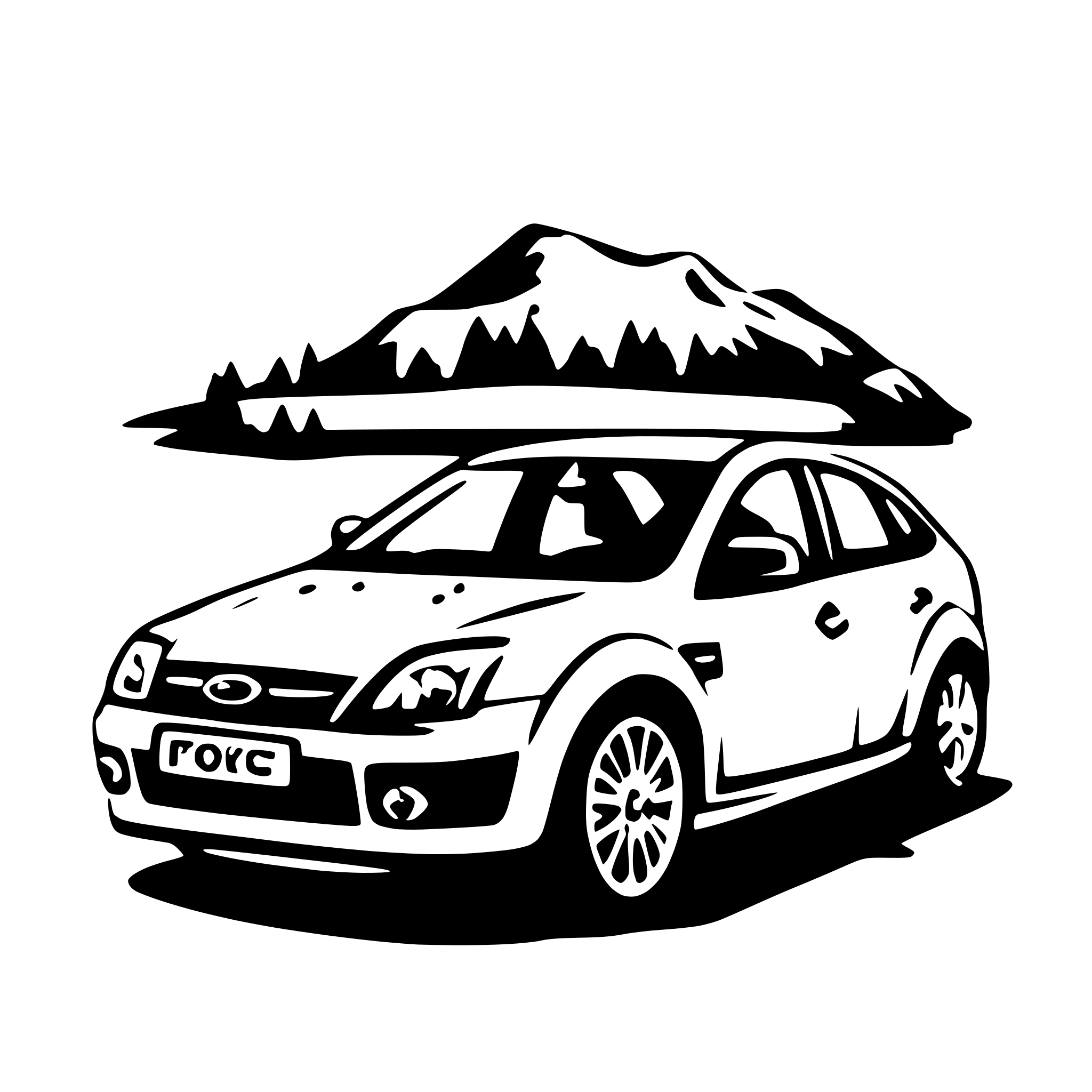 AI-generated SVG of 'Ford Focus'