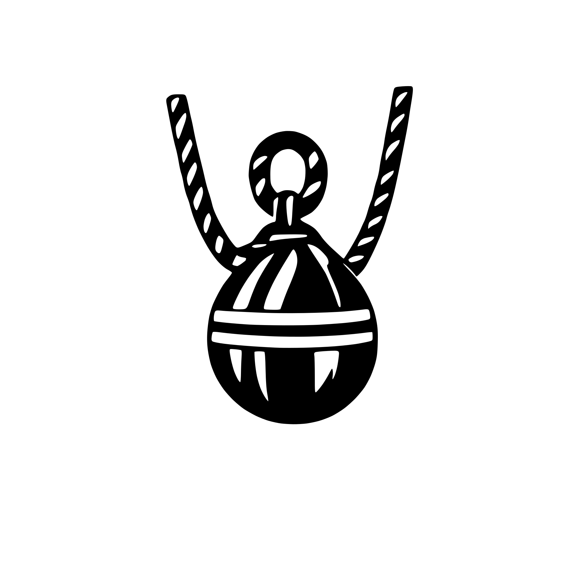 AI-generated SVG of a (for instance 'rope', 'icon', 'black white')