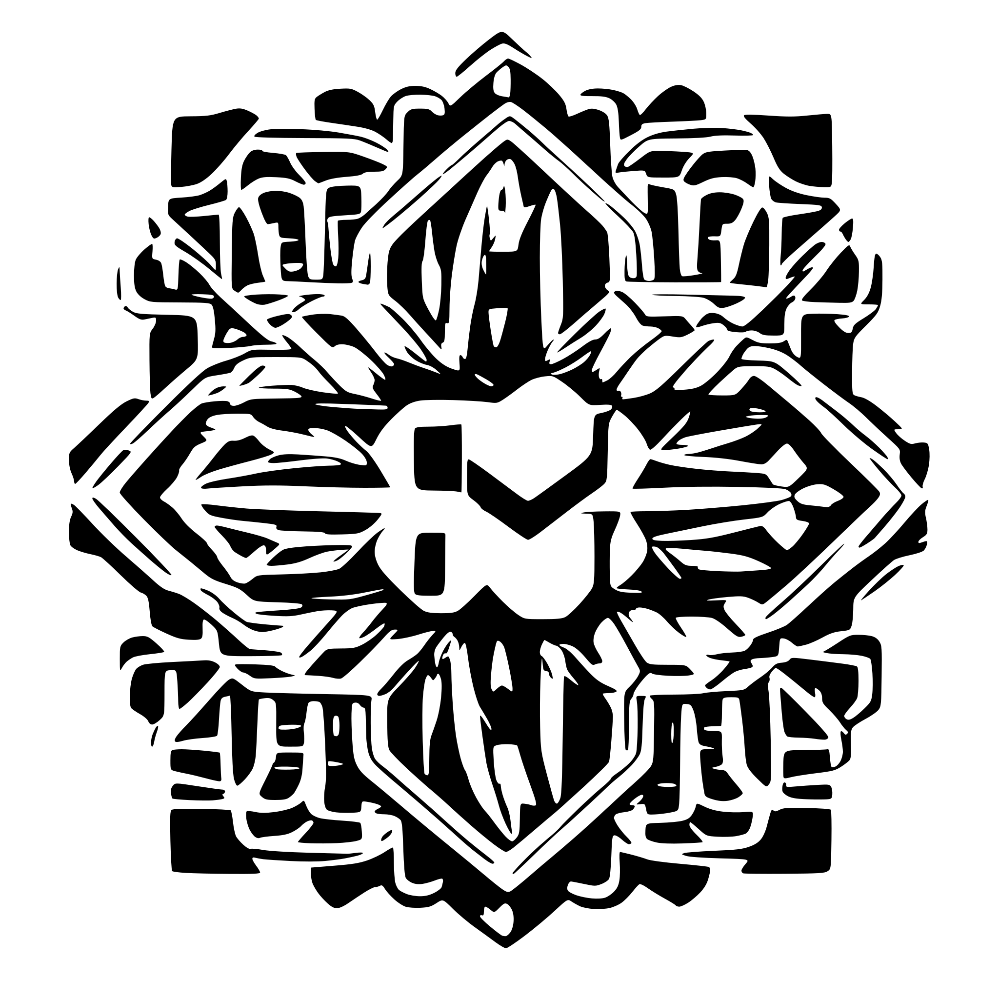 AI-generated SVG of a Generate an SVG logo with a creative and simple touch of white and blue with the name MBARTS CREATIVE STUDIOS