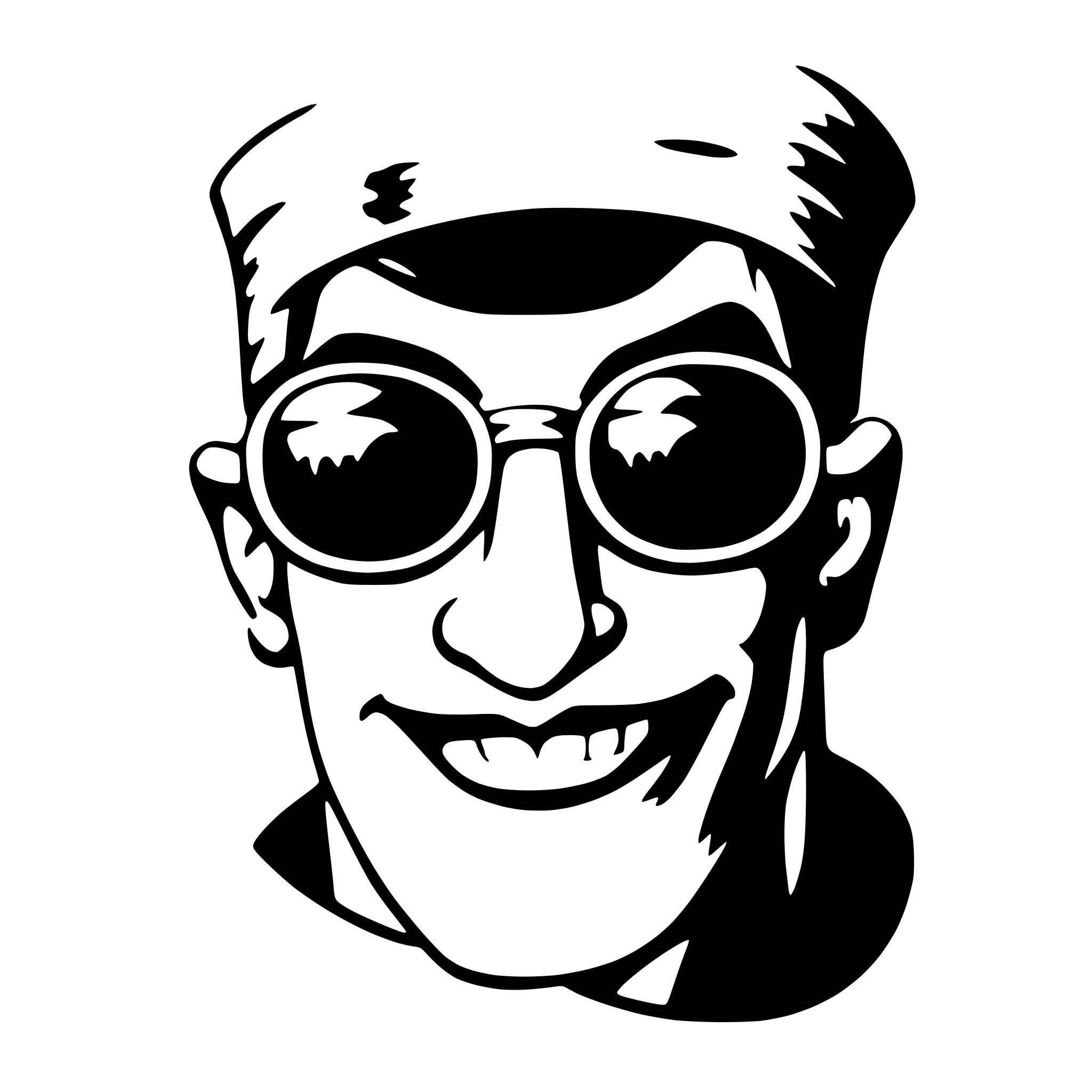 AI-generated SVG of a disney genie wearing sunglasses