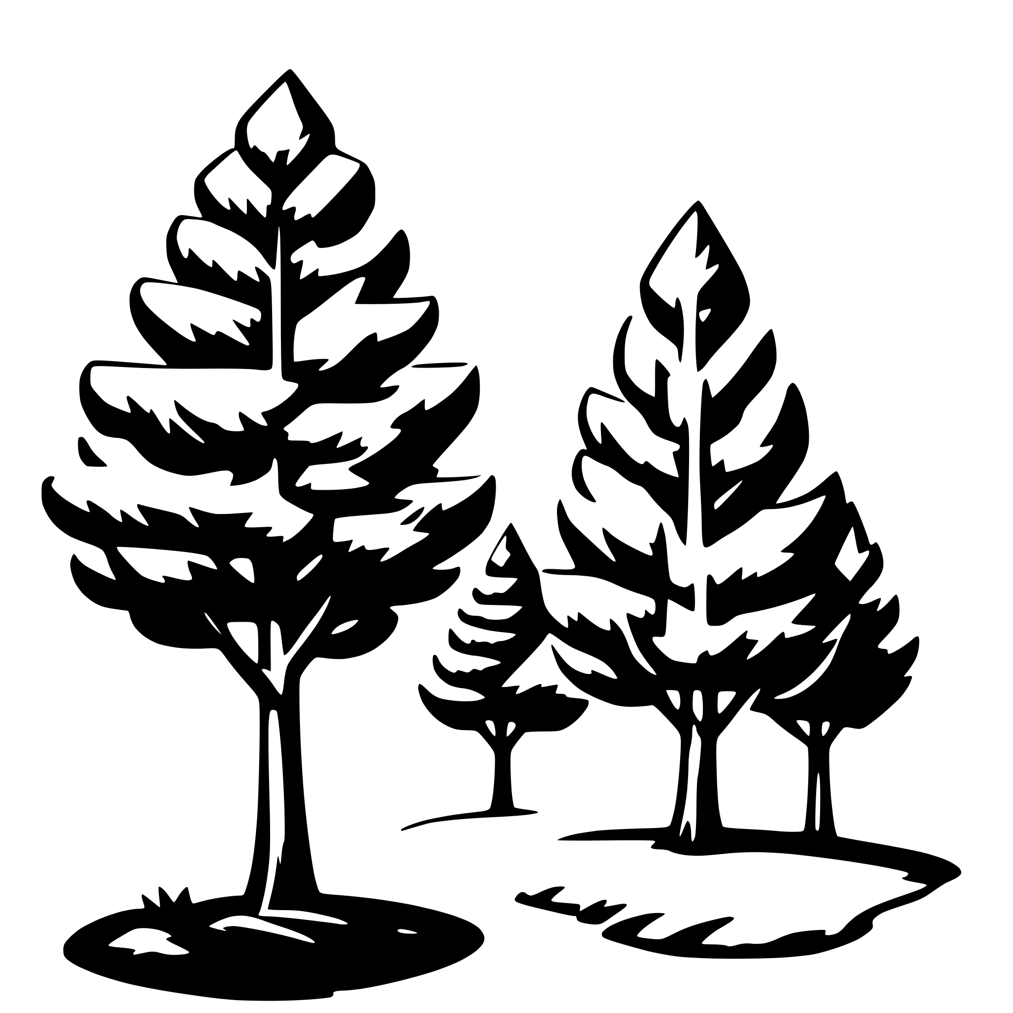 AI-generated SVG of 'trees'