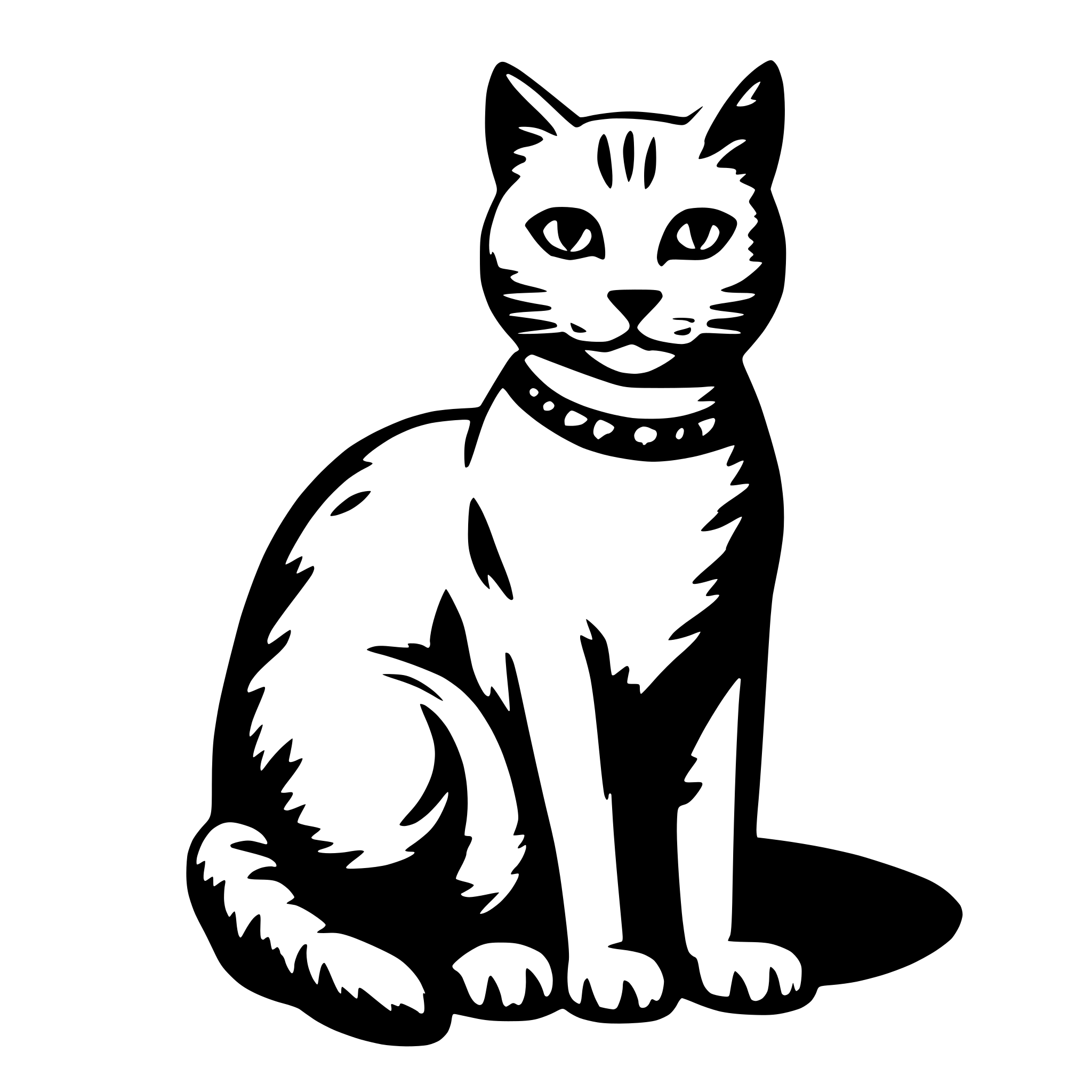 AI-generated SVG of a cat