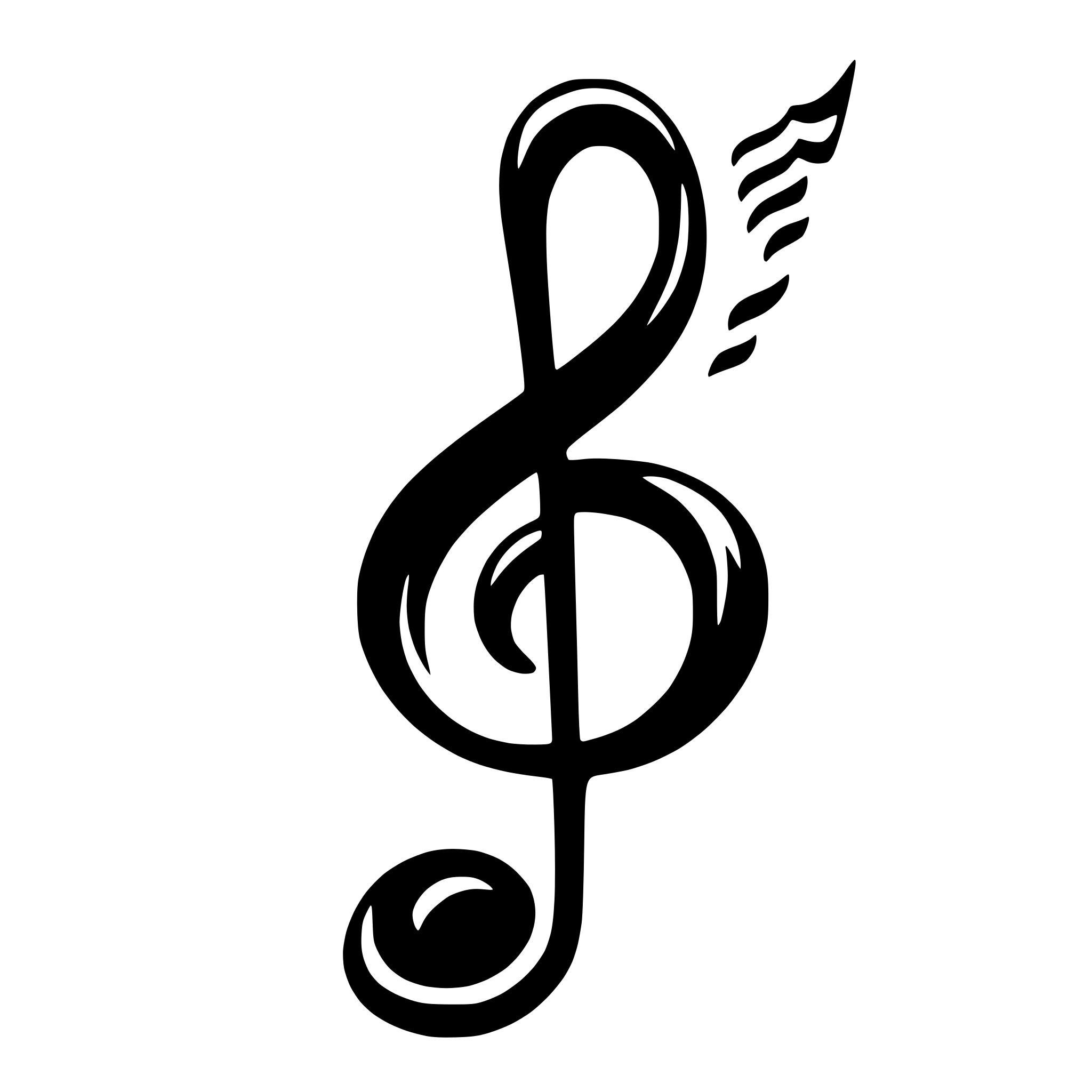 AI-generated SVG of 'draw music note simple line'