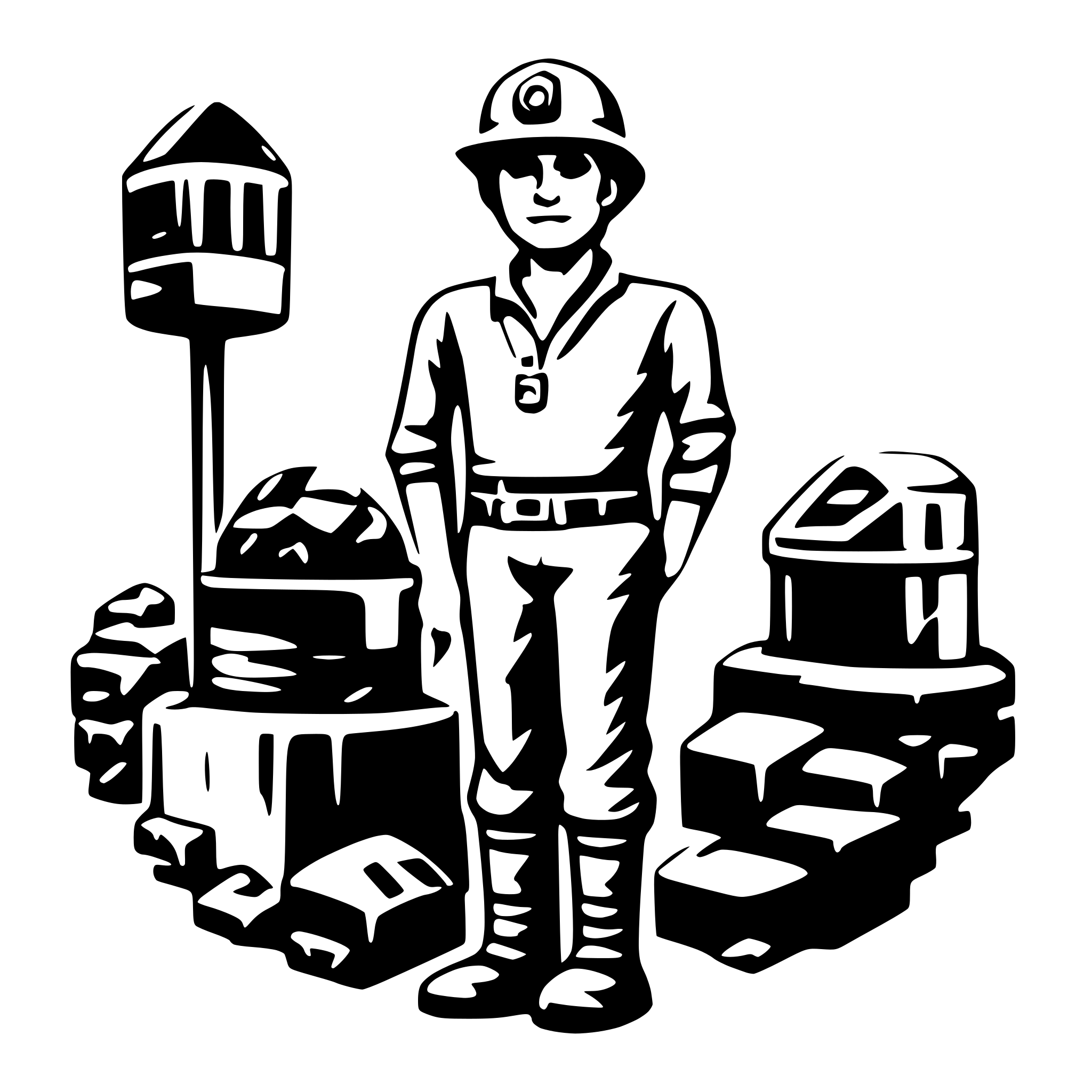 AI-generated SVG of 'Generate a miner'