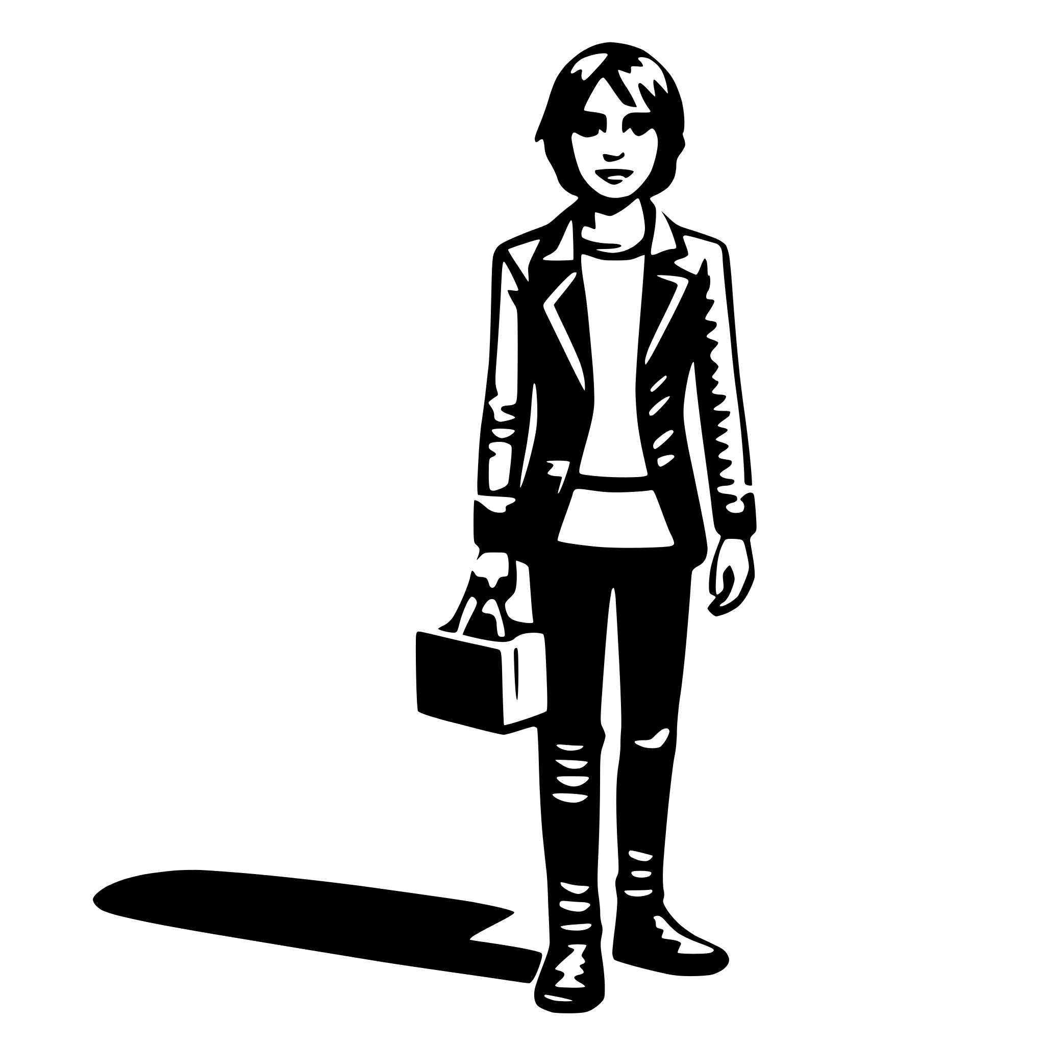 AI-generated SVG of a person