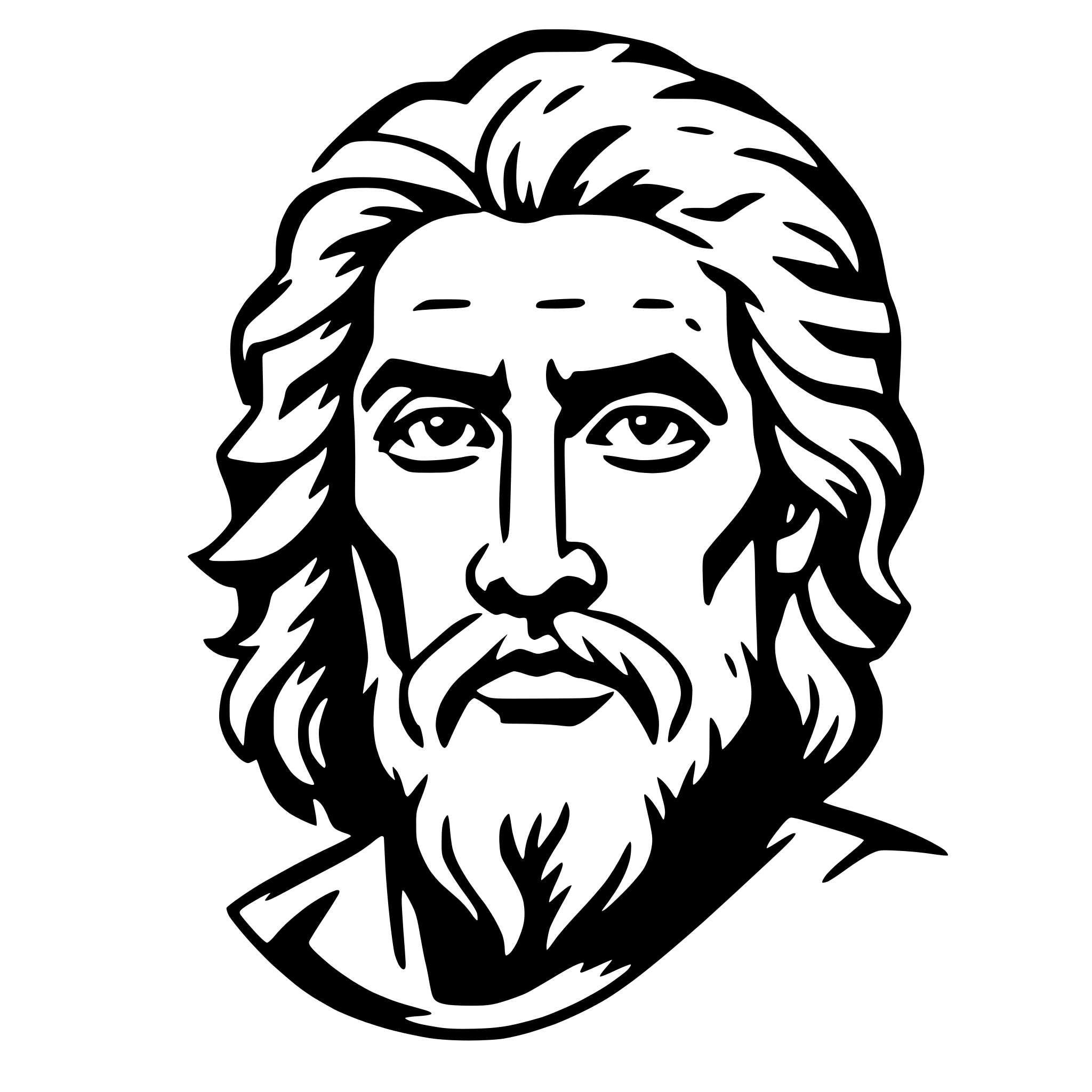 AI-generated SVG of 'zeus'