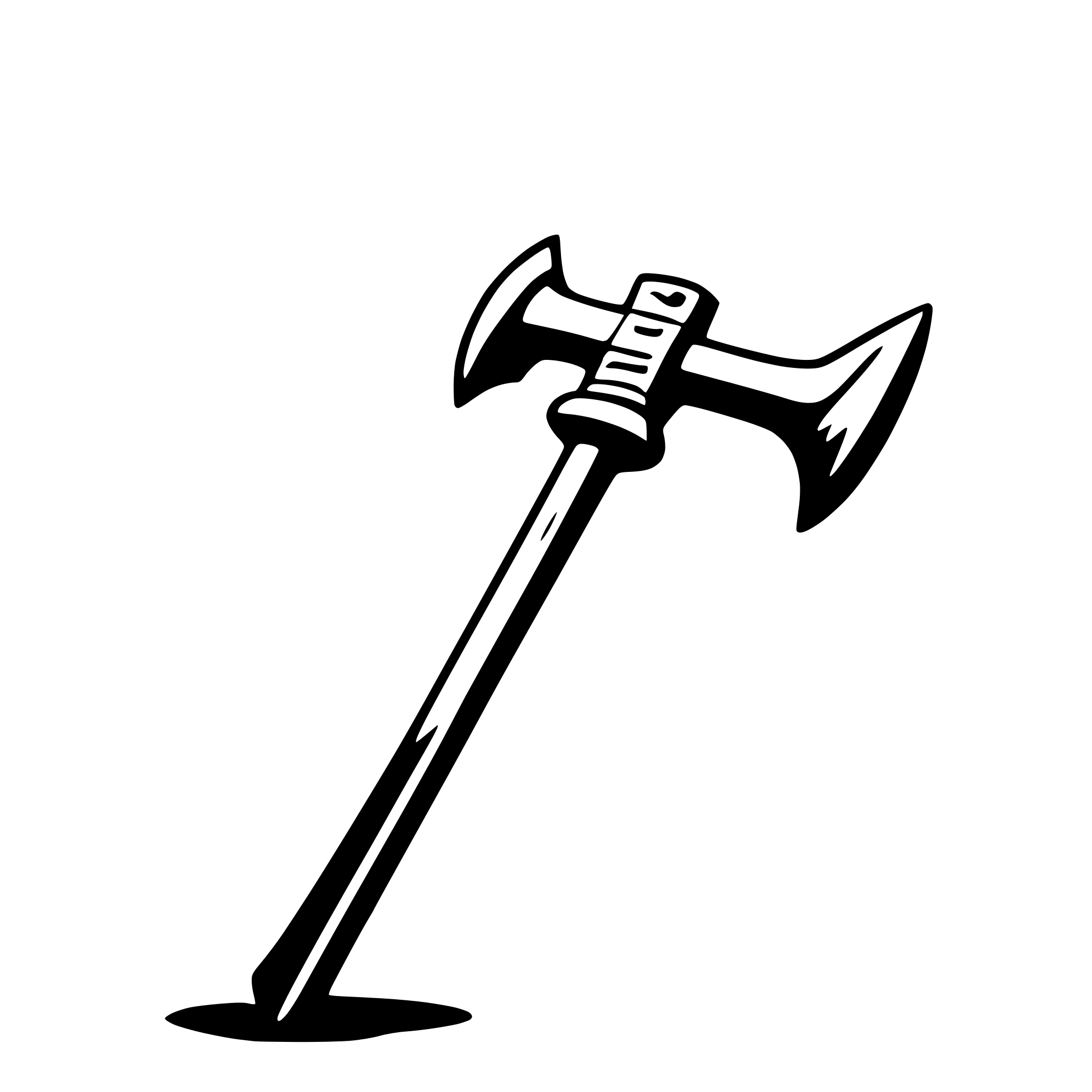 AI-generated SVG of 'war hammer'