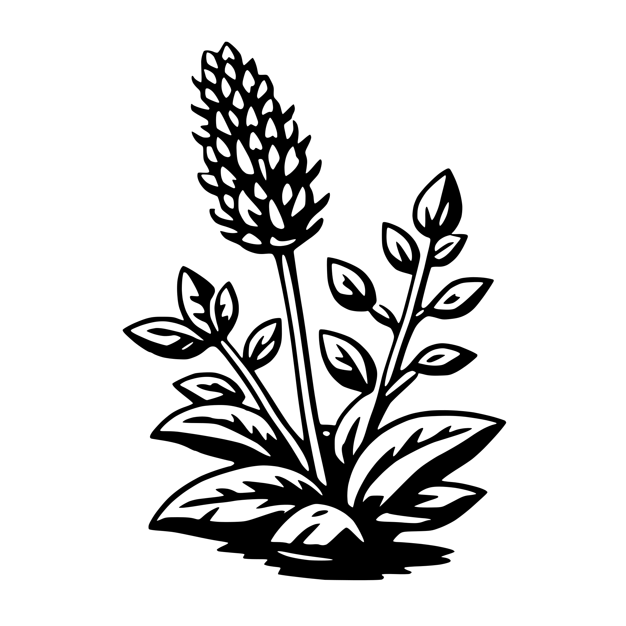 AI-generated SVG of a thyme