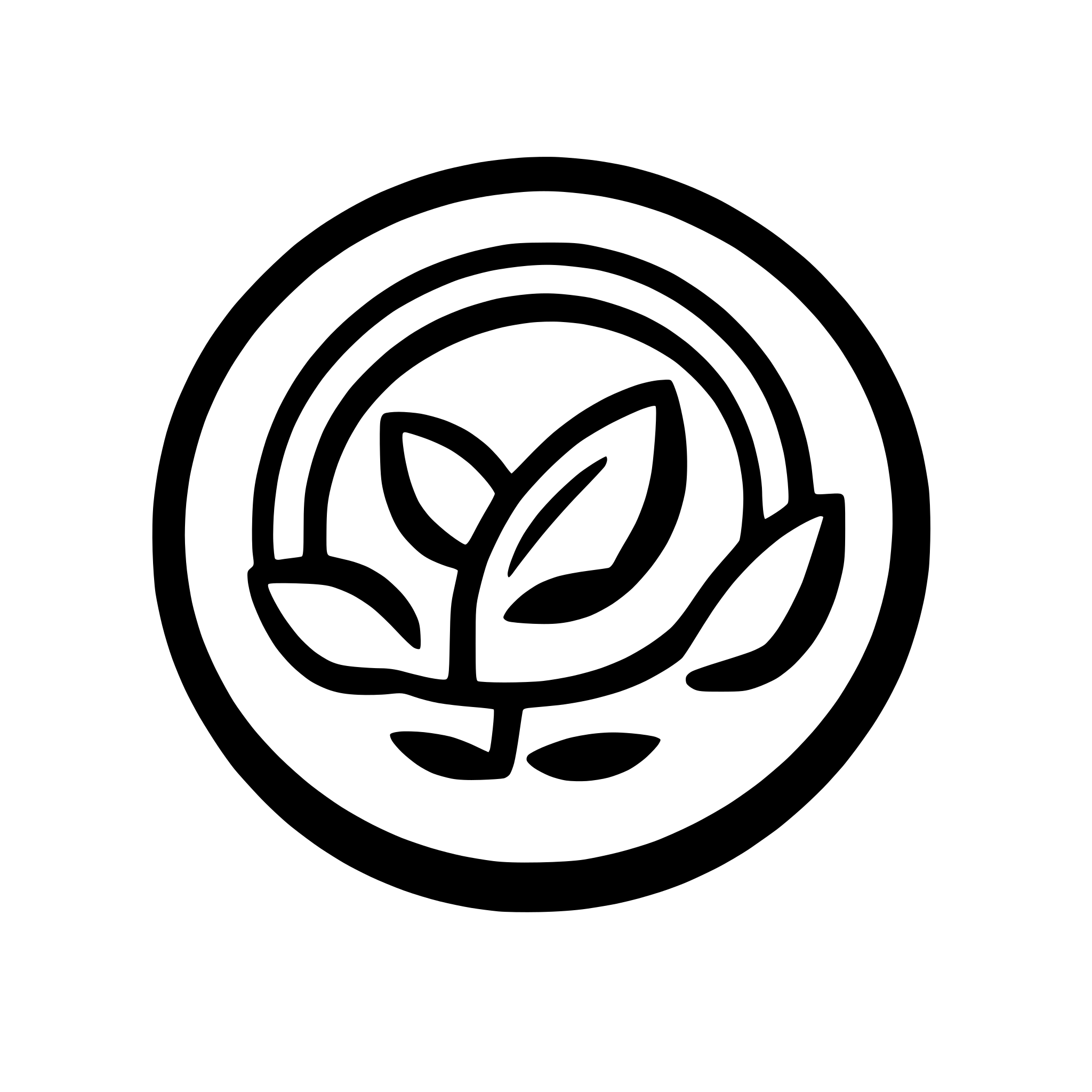 AI-generated SVG of a A recycle icon circle interrupted by 4 arrows interspersed in the clockwise direction and with a leaf in the center