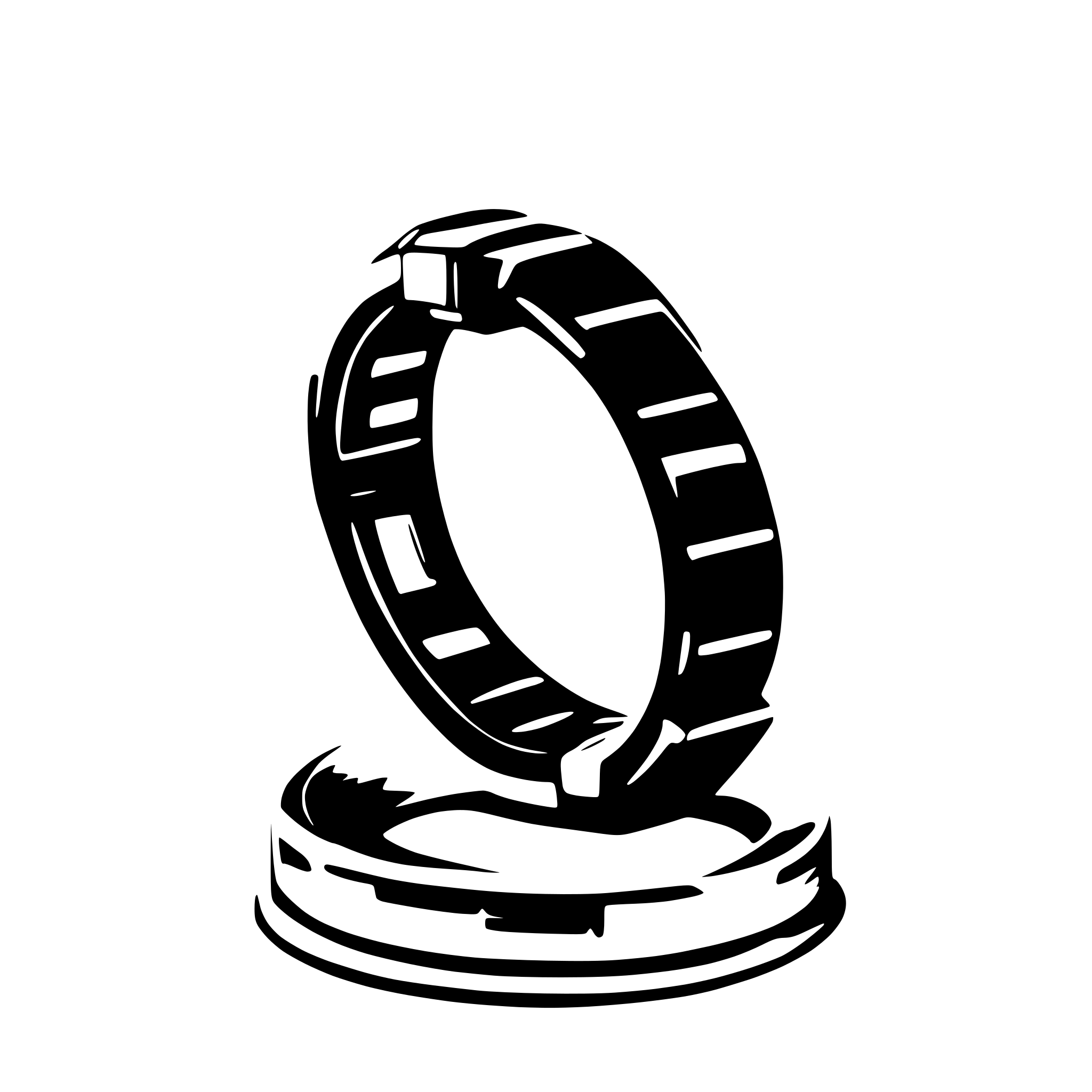 AI-generated SVG of 'Lighting formatted in a ring'