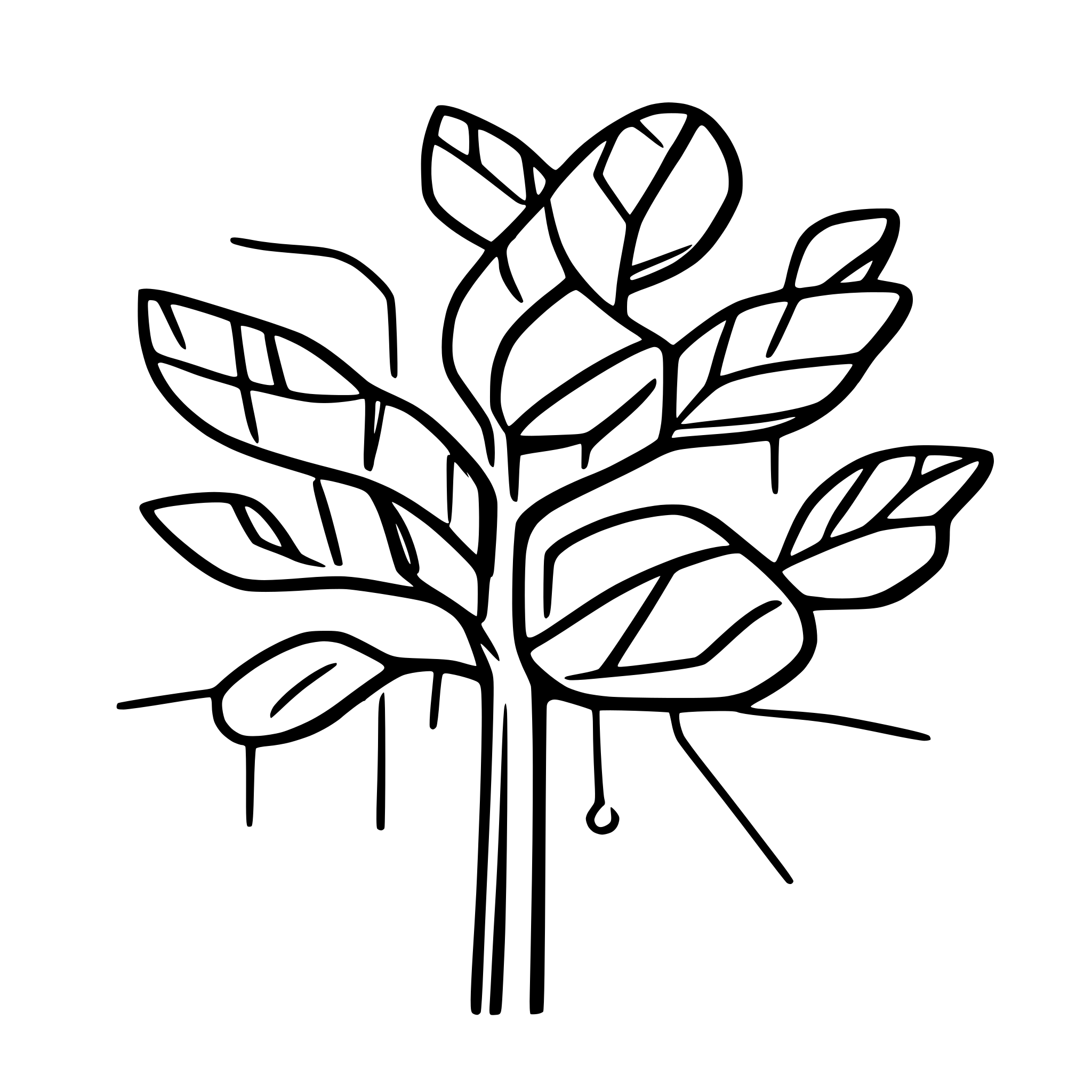 AI-generated SVG of a Neural network SVG line art, minimal