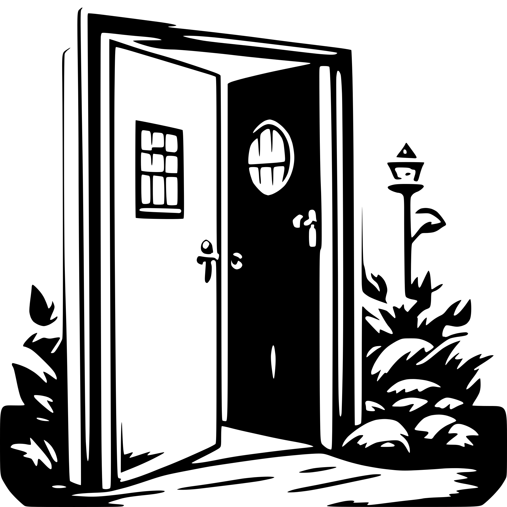 AI-generated SVG of 'a gara door'