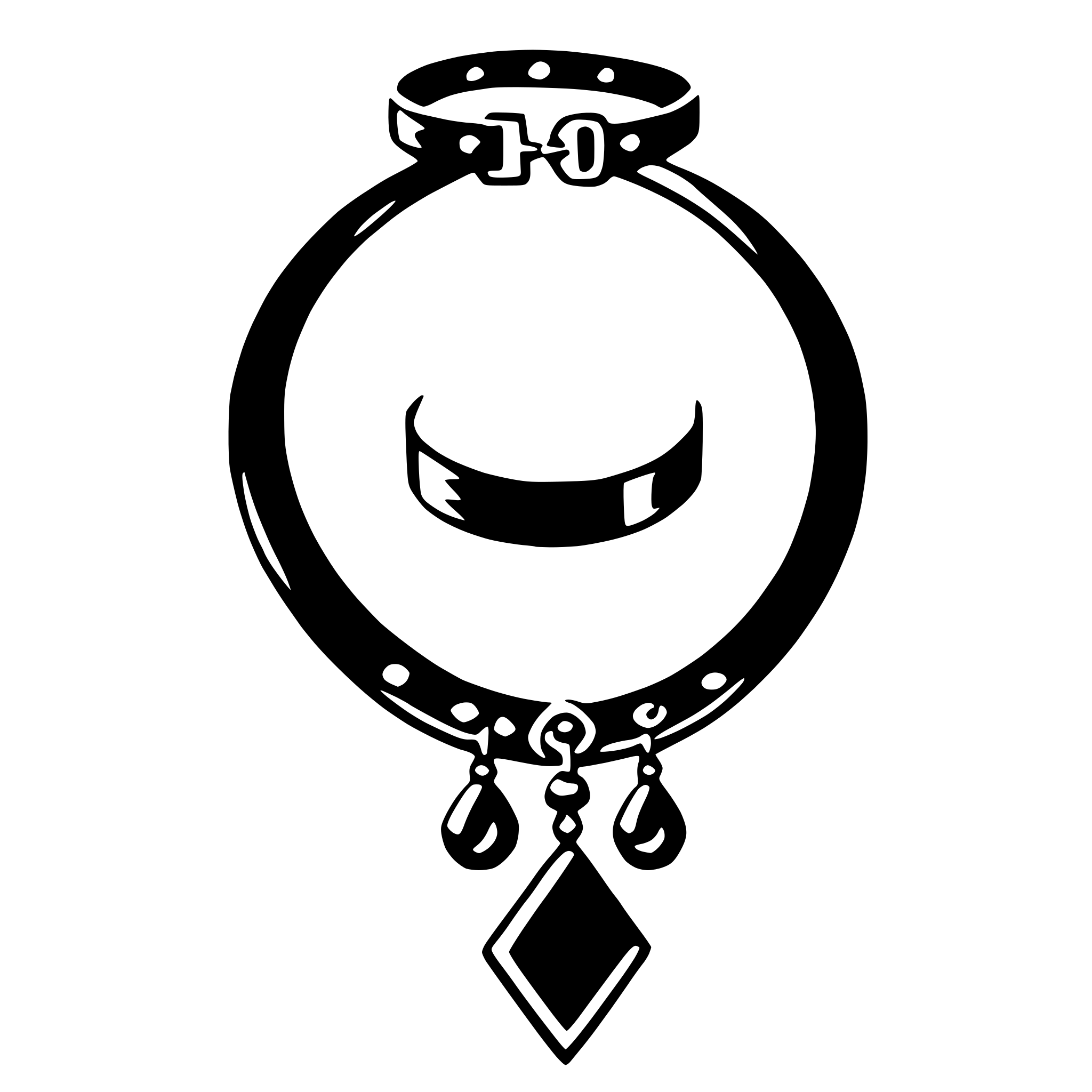 AI-generated SVG of a choker