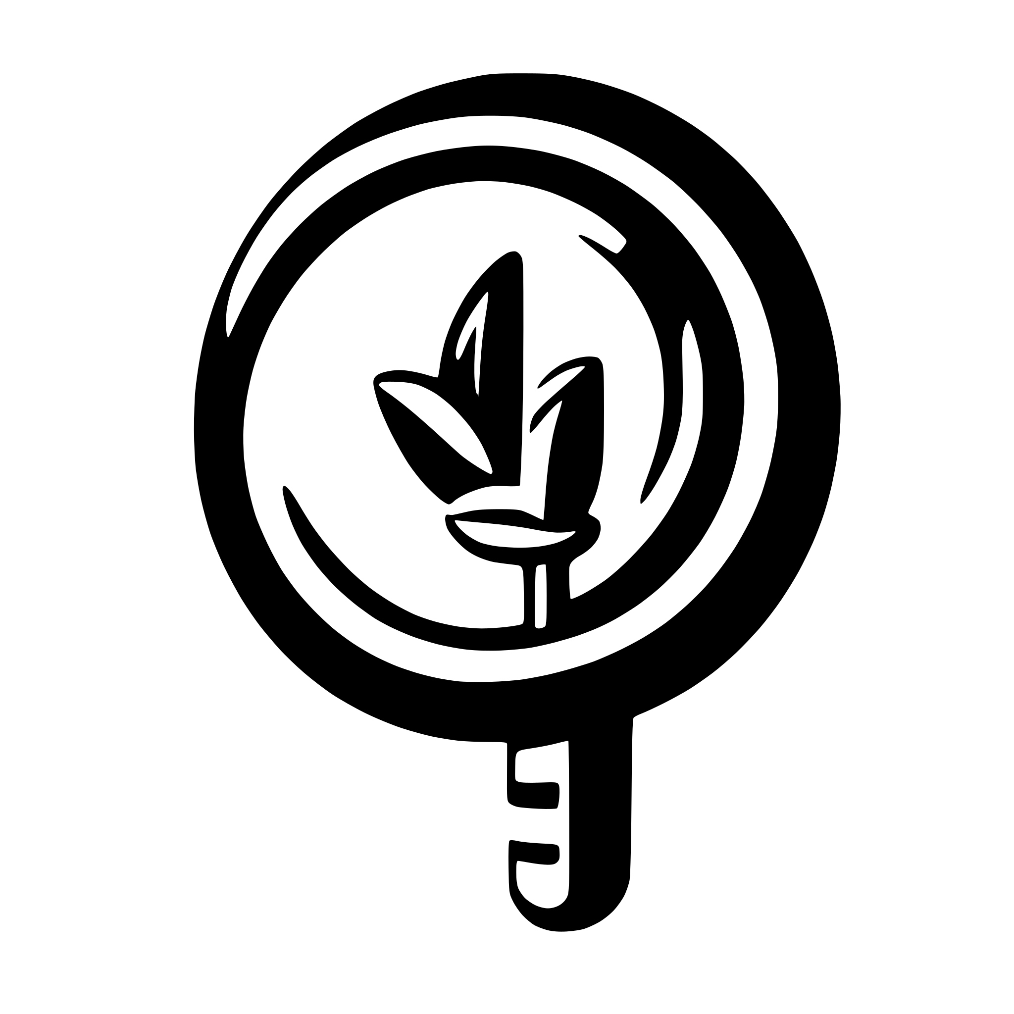 AI-generated SVG of 'Search icon with Q letter'