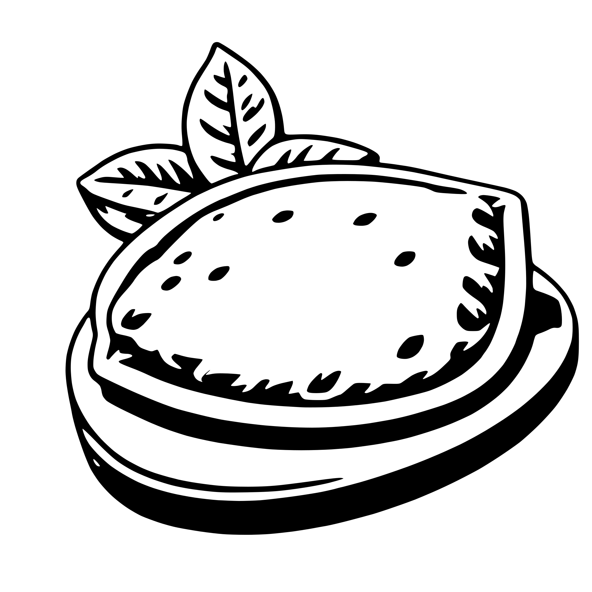 AI-generated SVG of a empanada