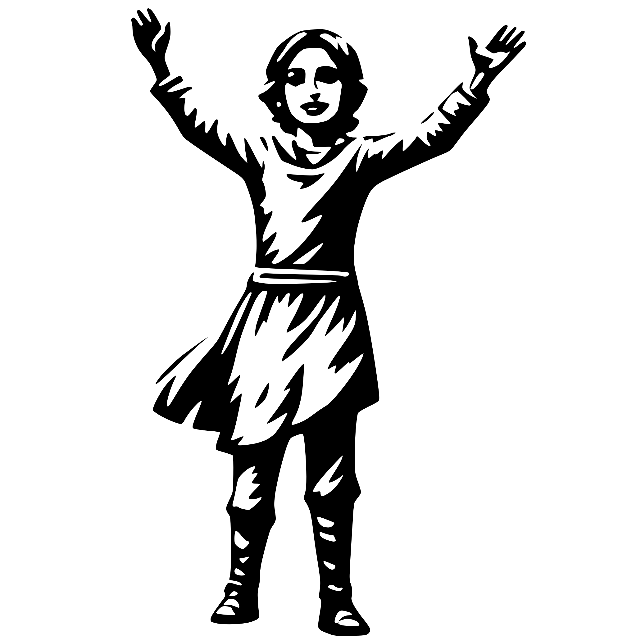 AI-generated SVG of 'A dynamic and empowering image of a person rising up, with outstretched arms and a determined expression, set against a subtle gradient or texture, conveying a sense of movement and energy.'