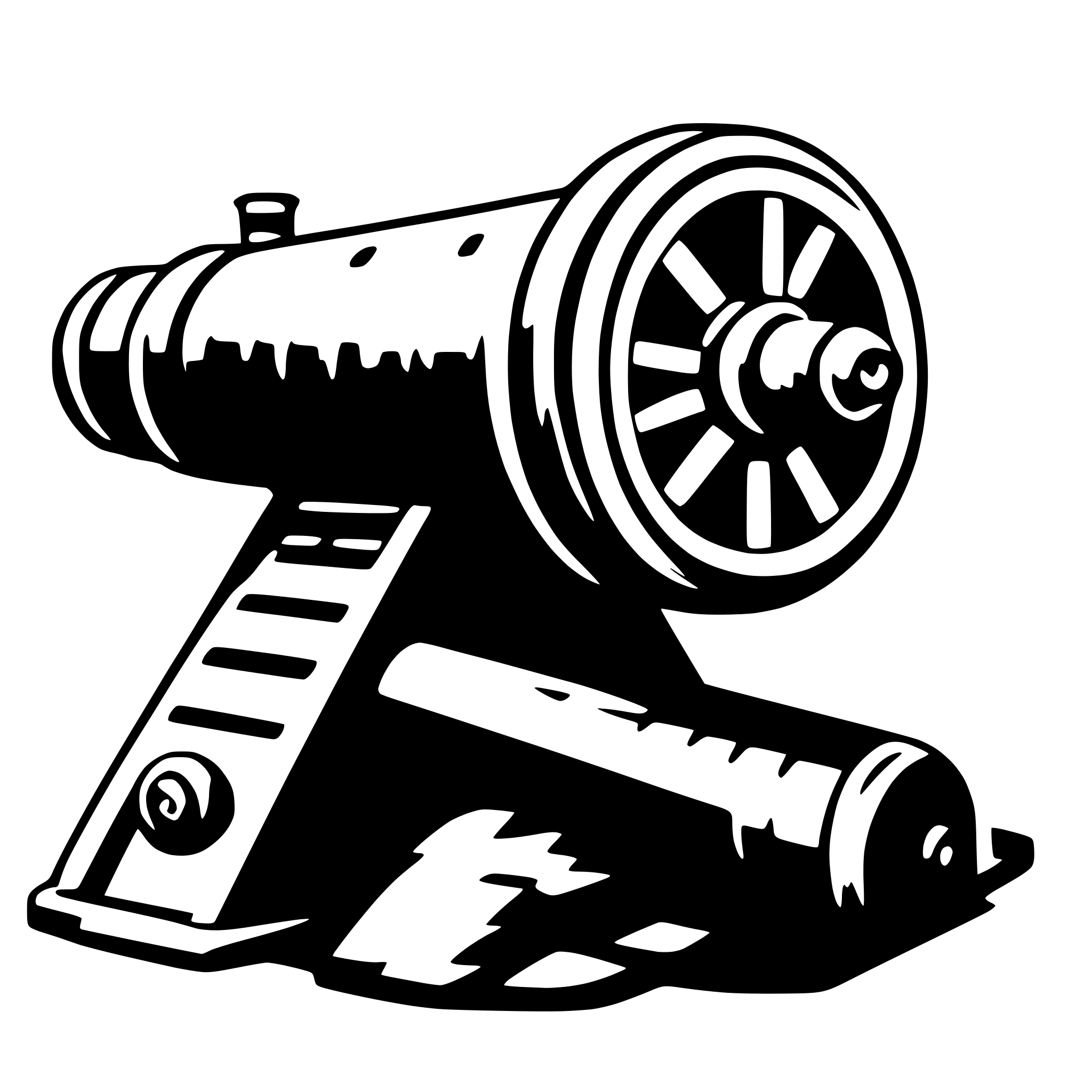 AI-generated SVG of a cannon