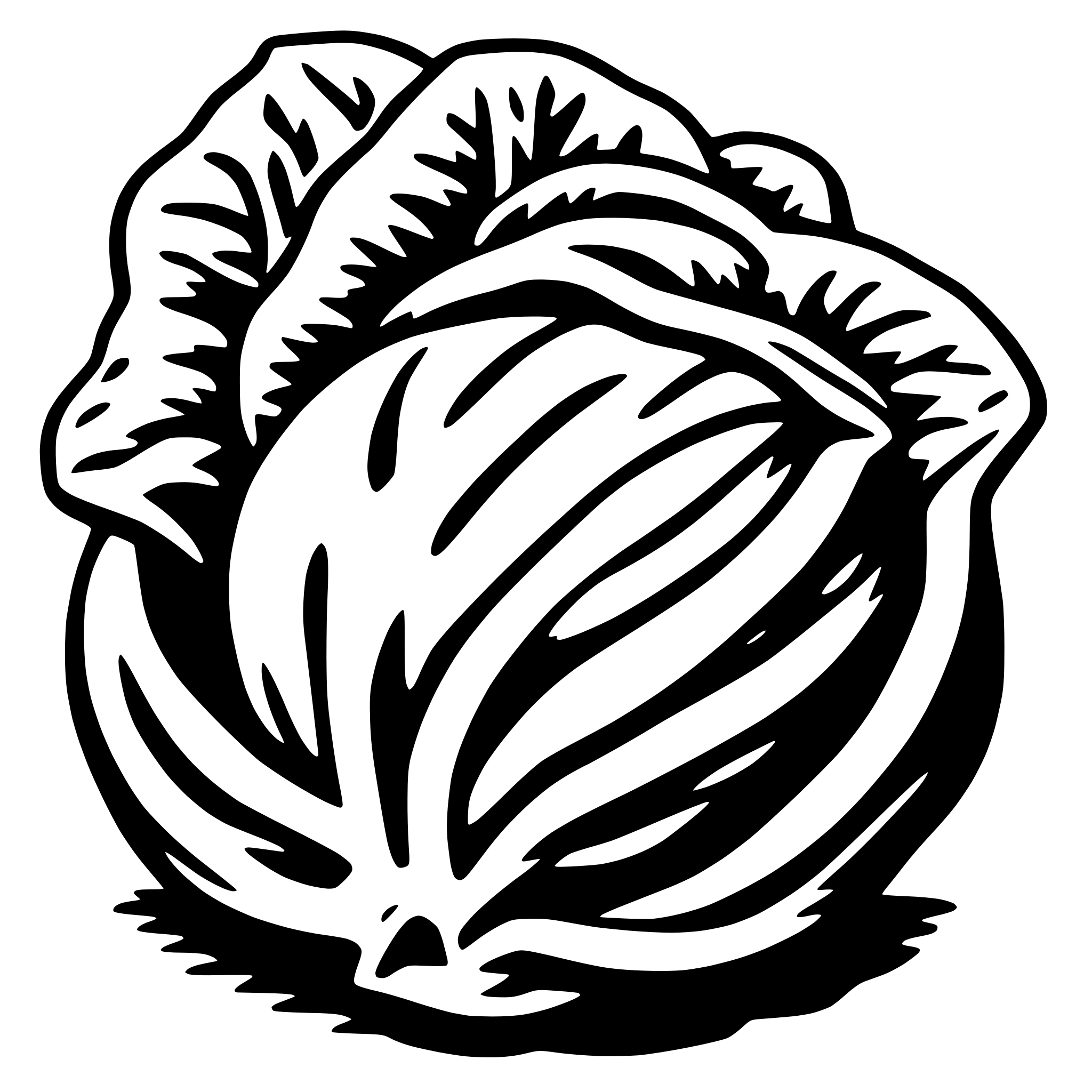 AI-generated SVG of 'red cabbage'