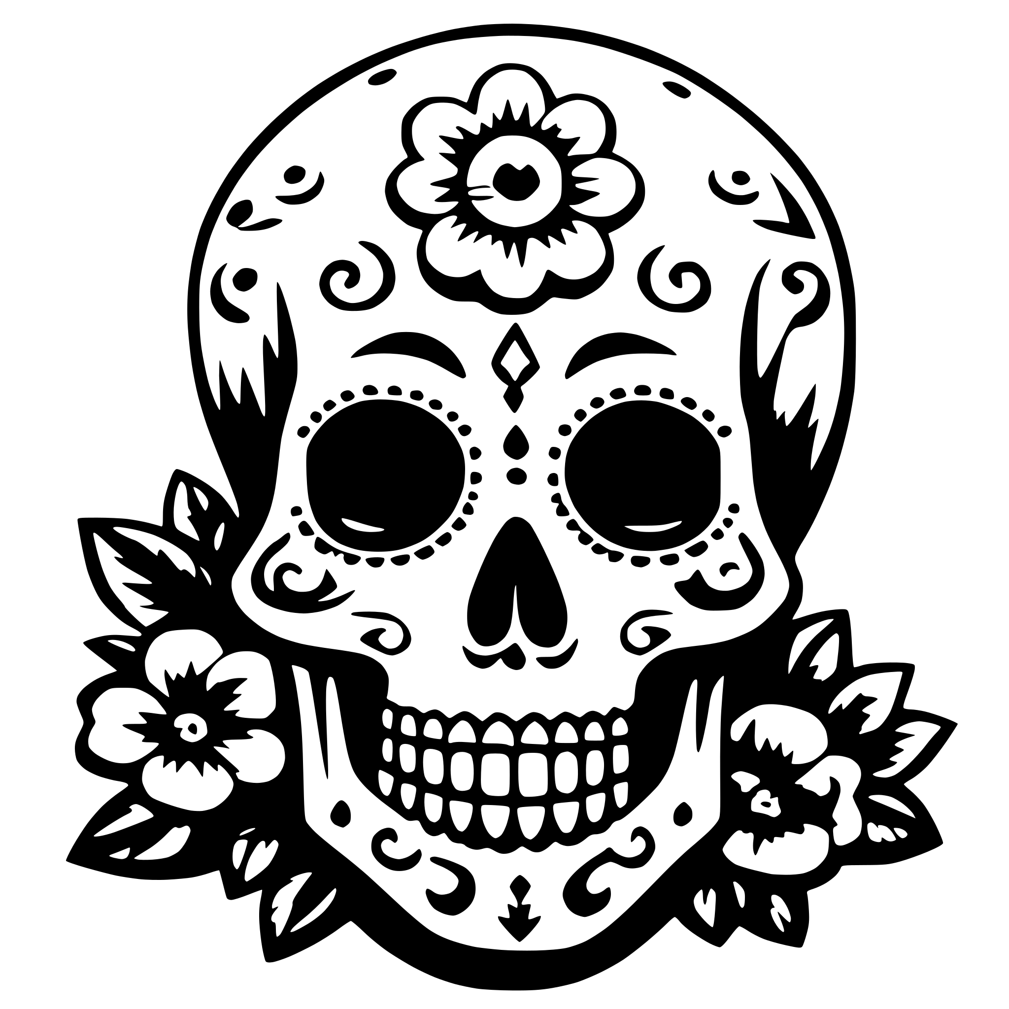 AI-generated SVG of 'dias los muertos'