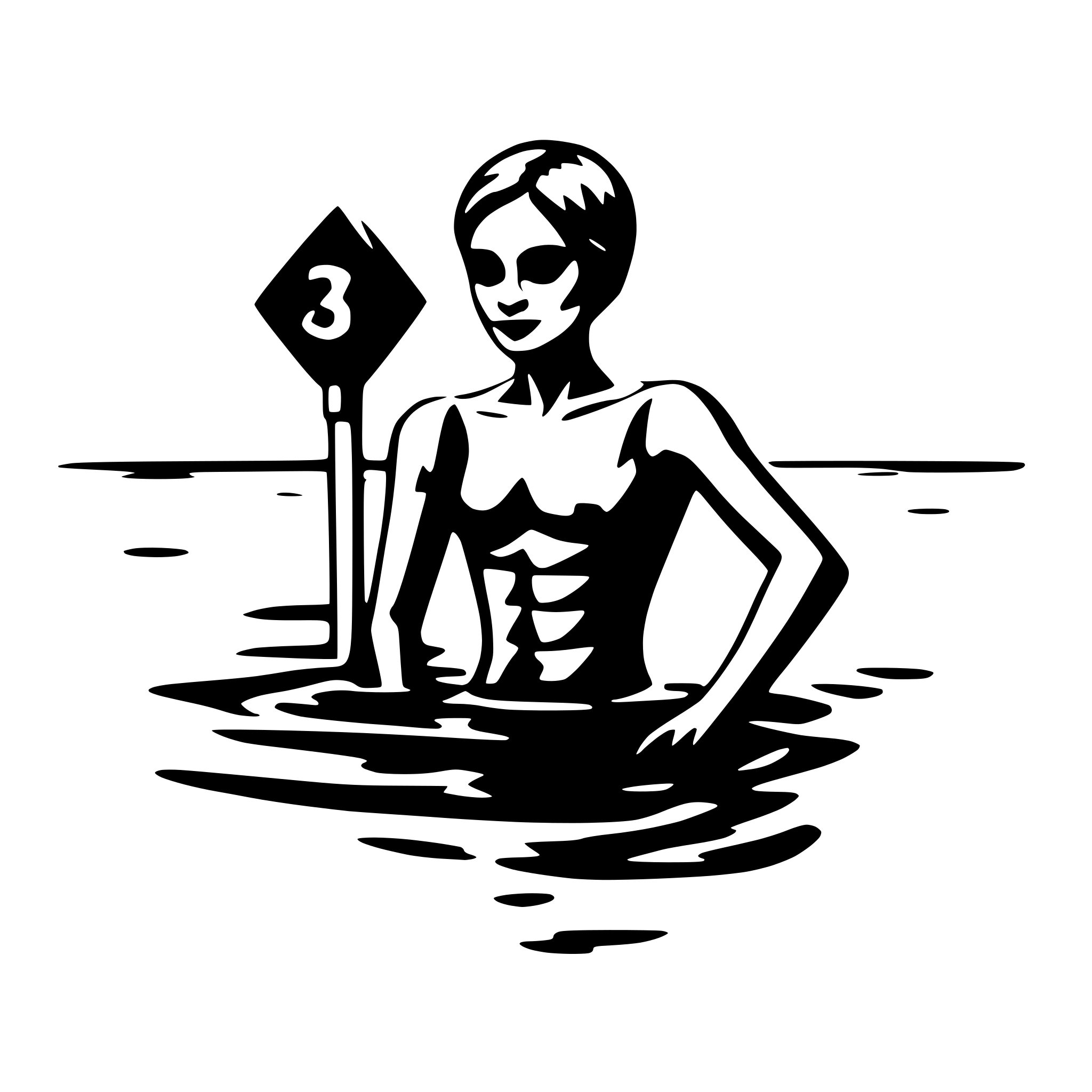 AI-generated SVG of 'swim'