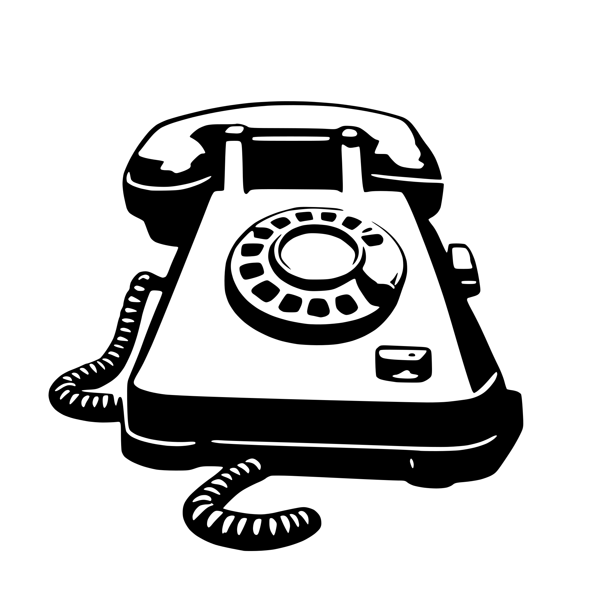 AI-generated SVG of 'a telephone'