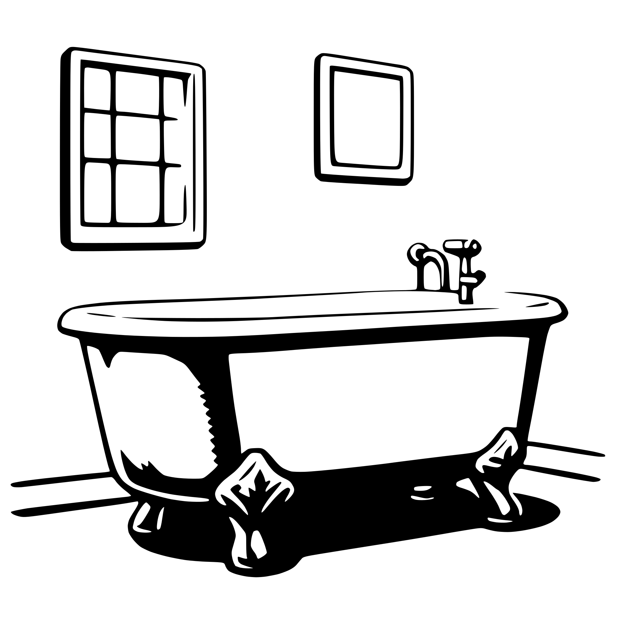 AI-generated SVG of 'bathtub'