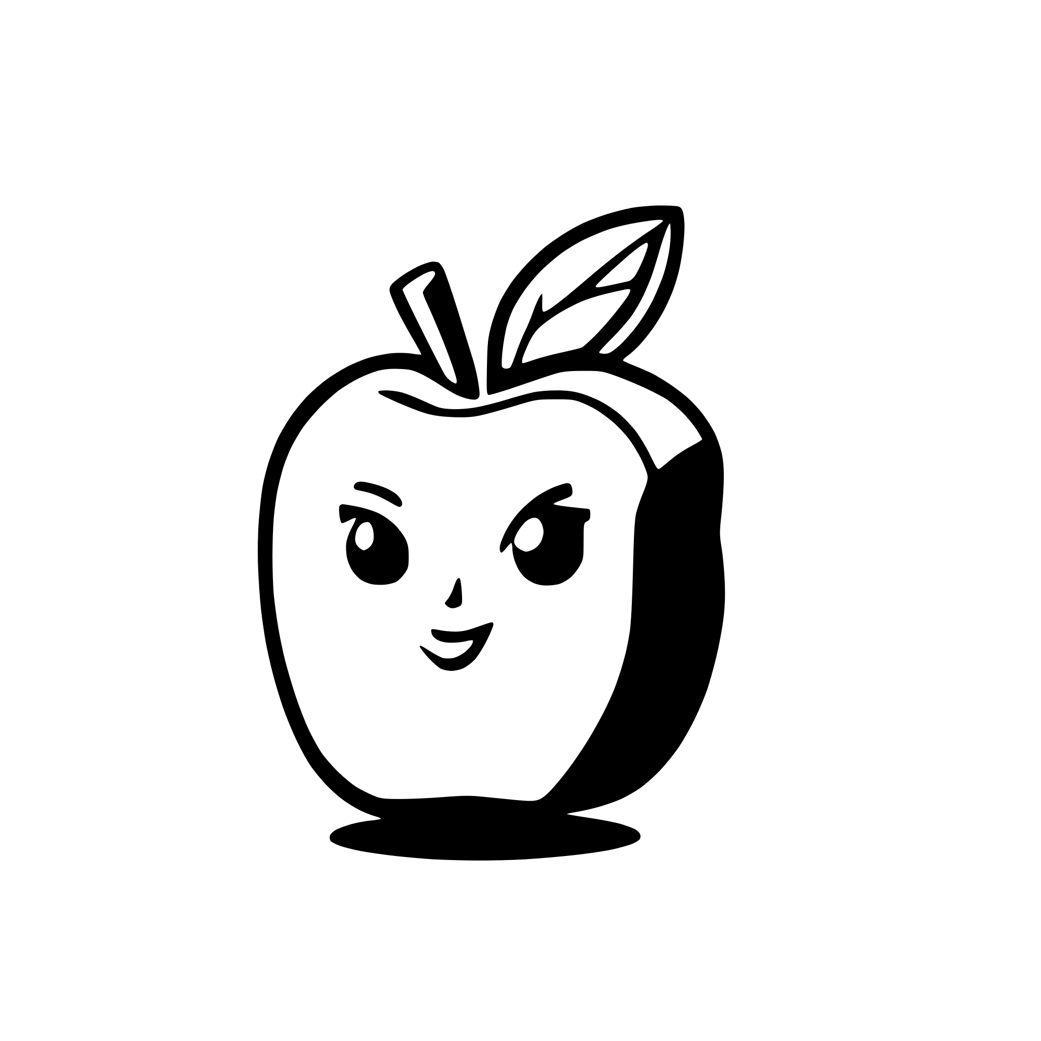 AI-generated SVG of 'apple slice'