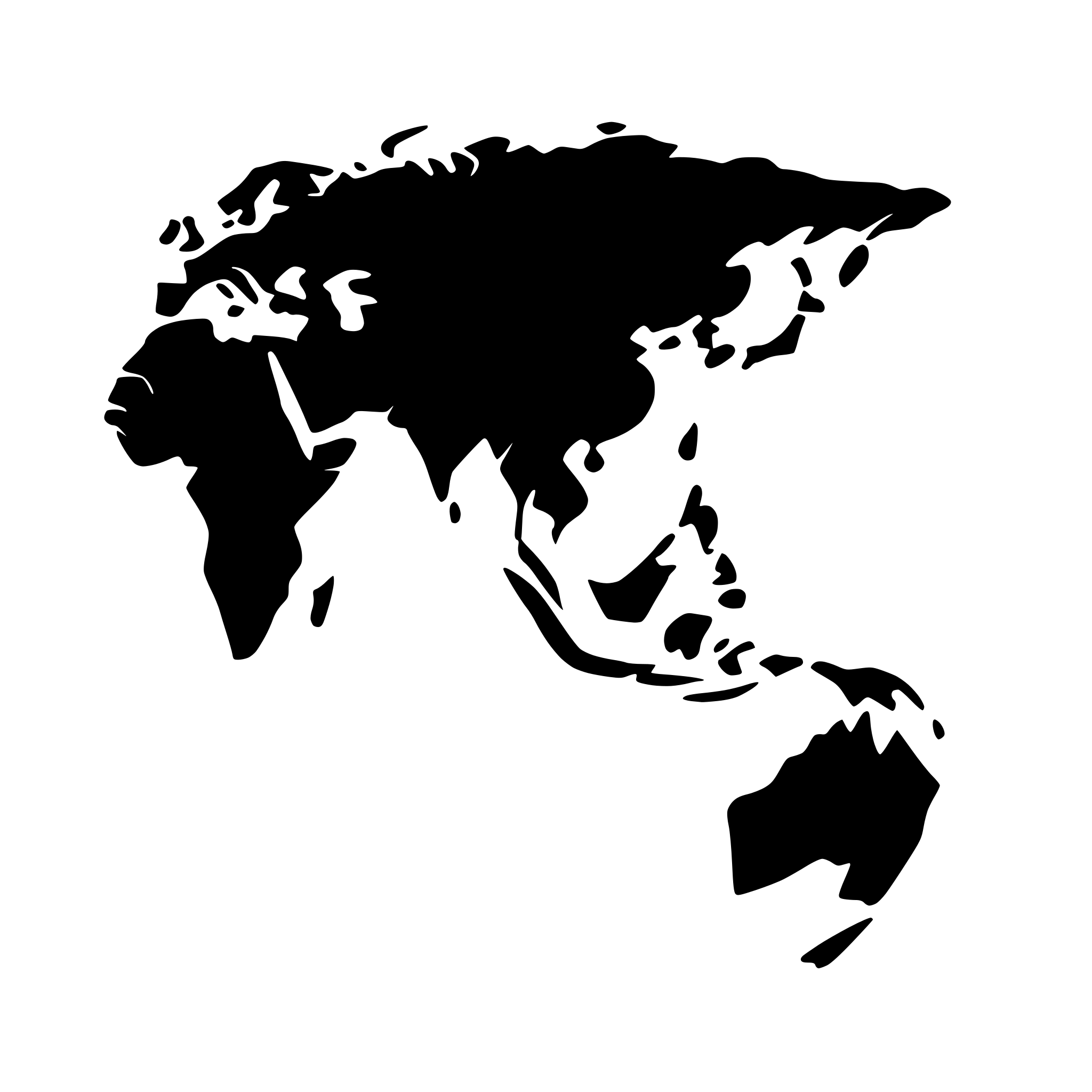 AI-generated SVG of 'map for asia continent'