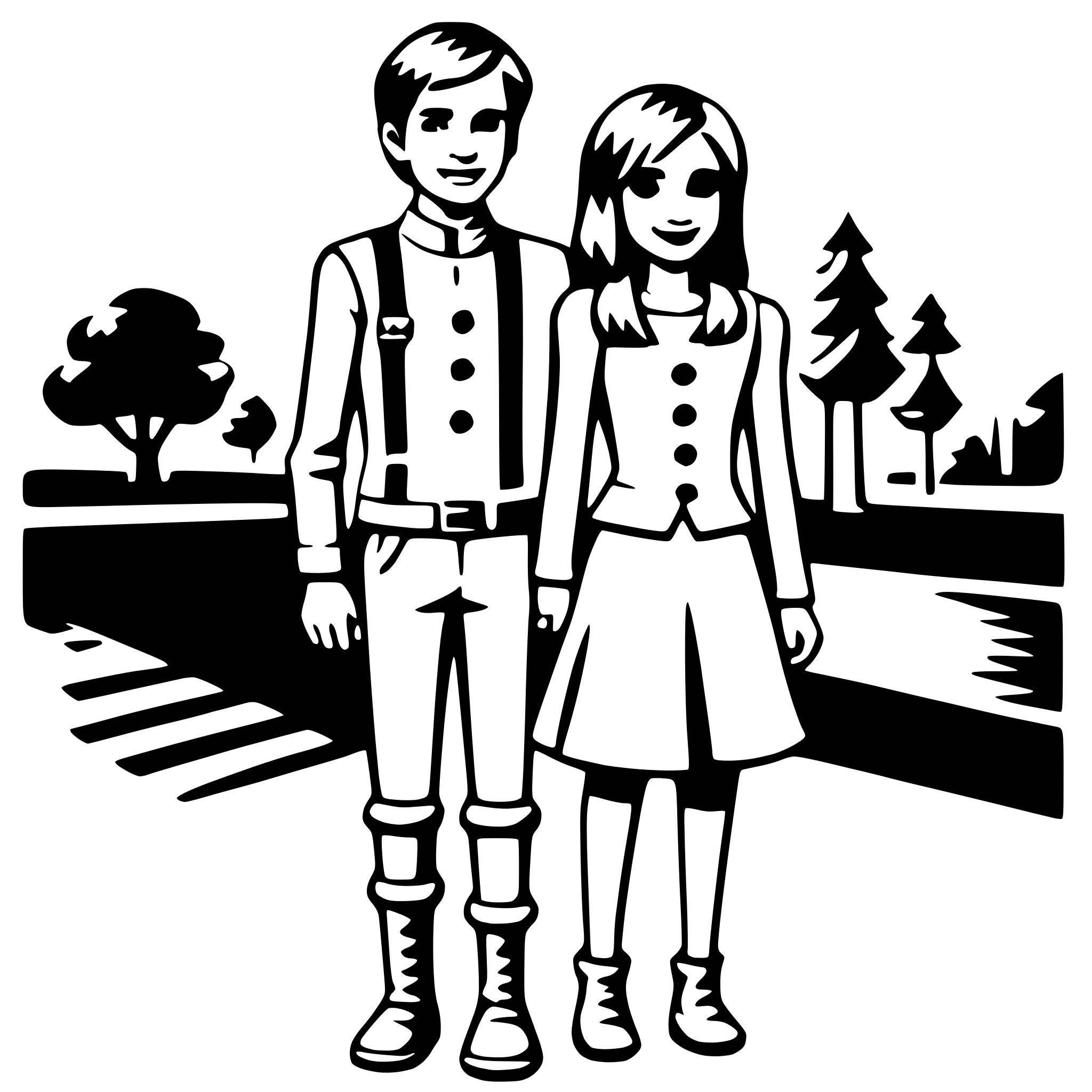 AI-generated SVG of 'couple's matching outfits'