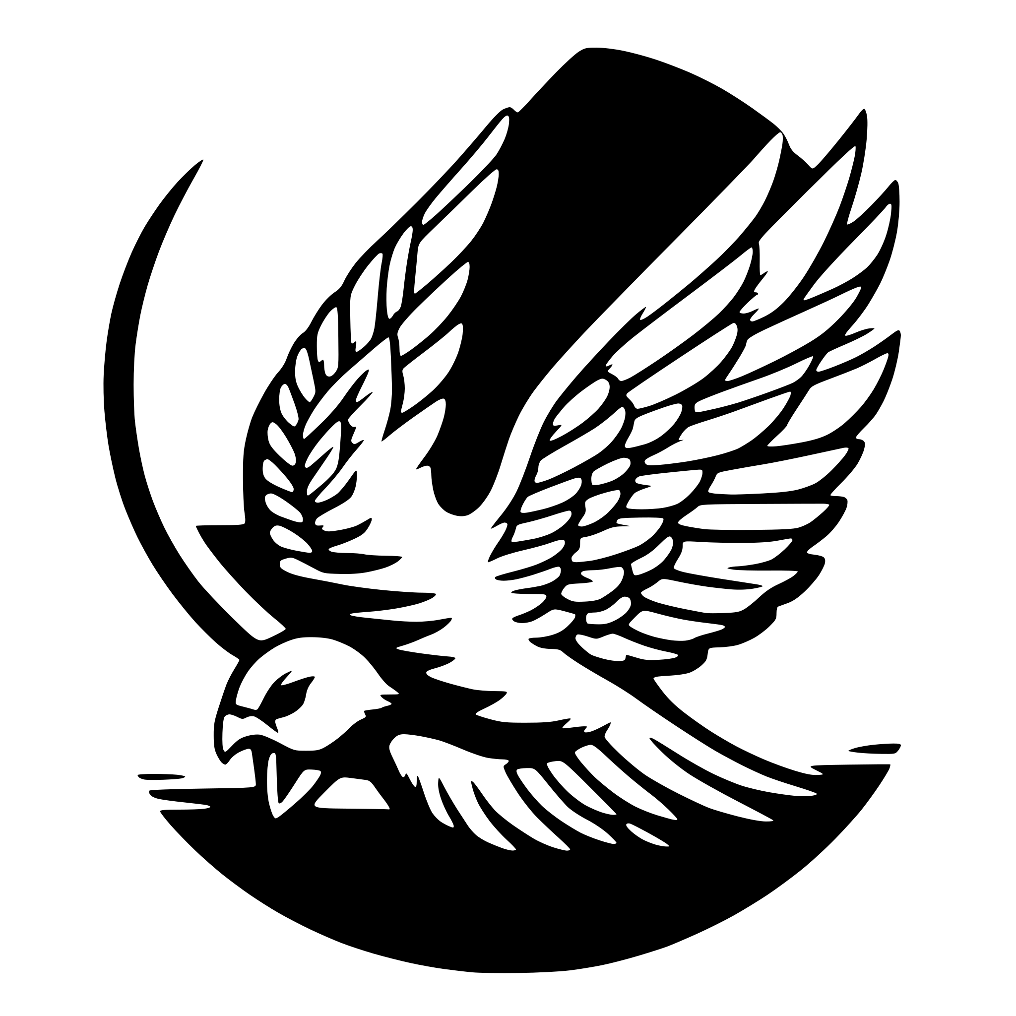 AI-generated SVG of a white roundy wings