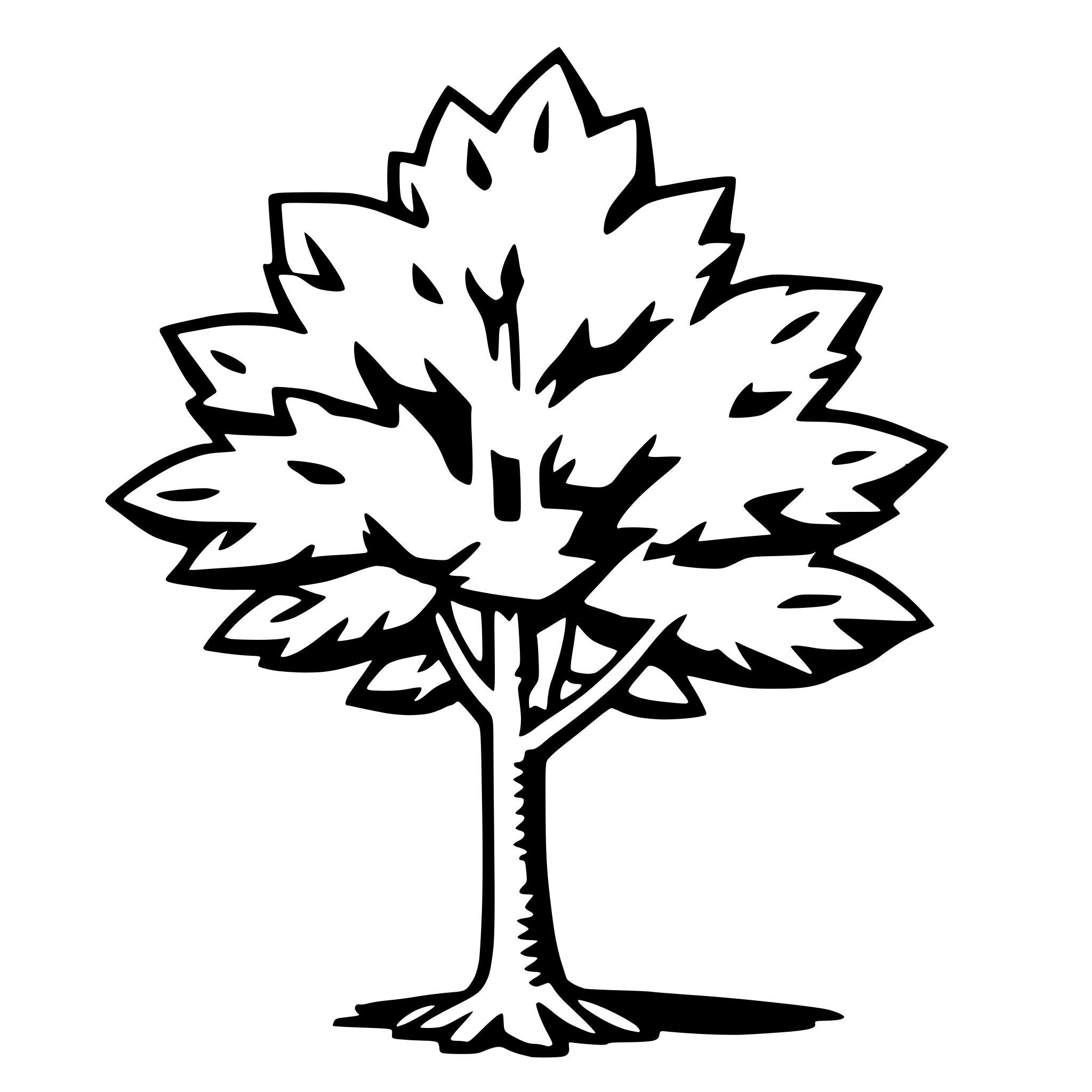 AI-generated SVG of a maple tree