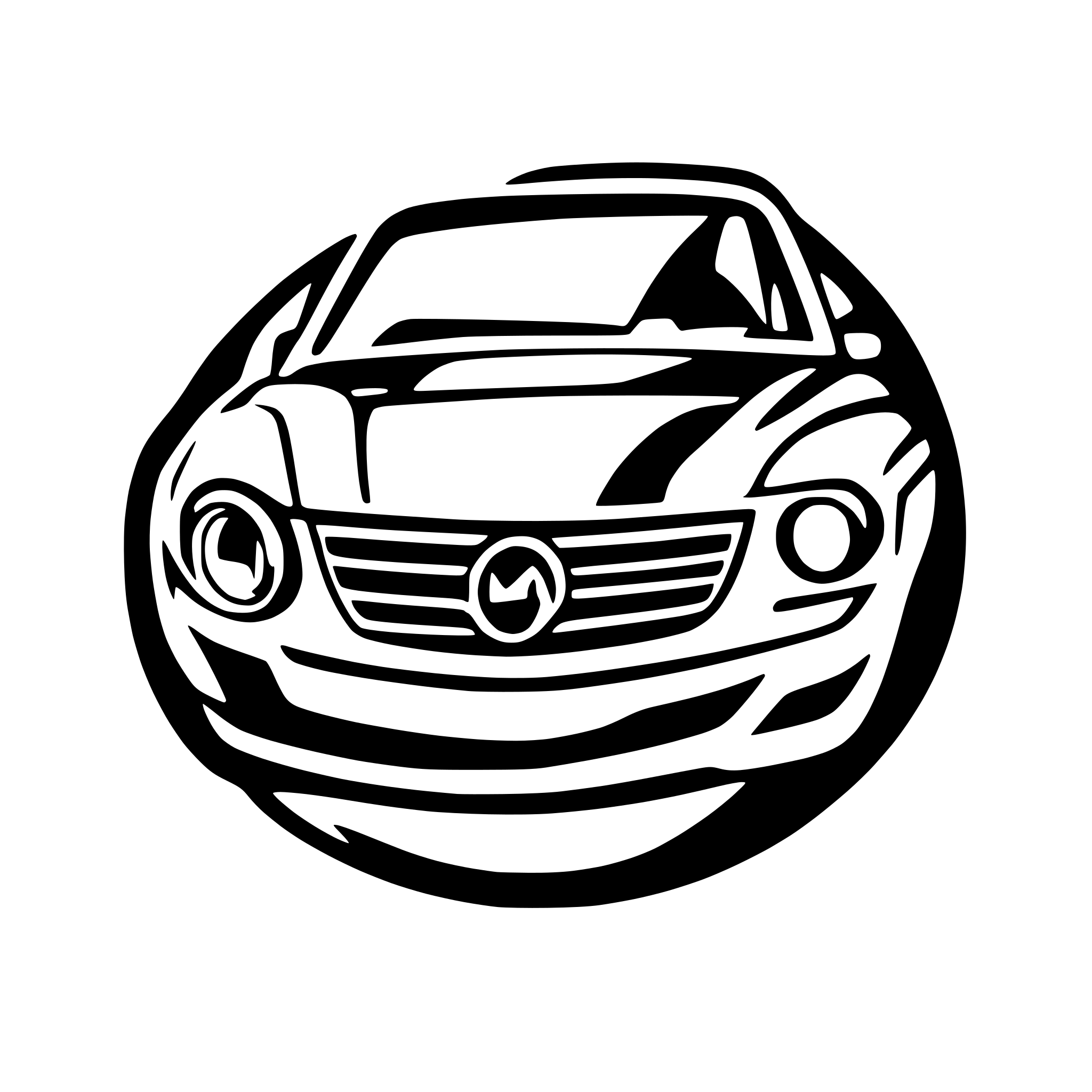 AI-generated SVG of a mazda rx-3 logo