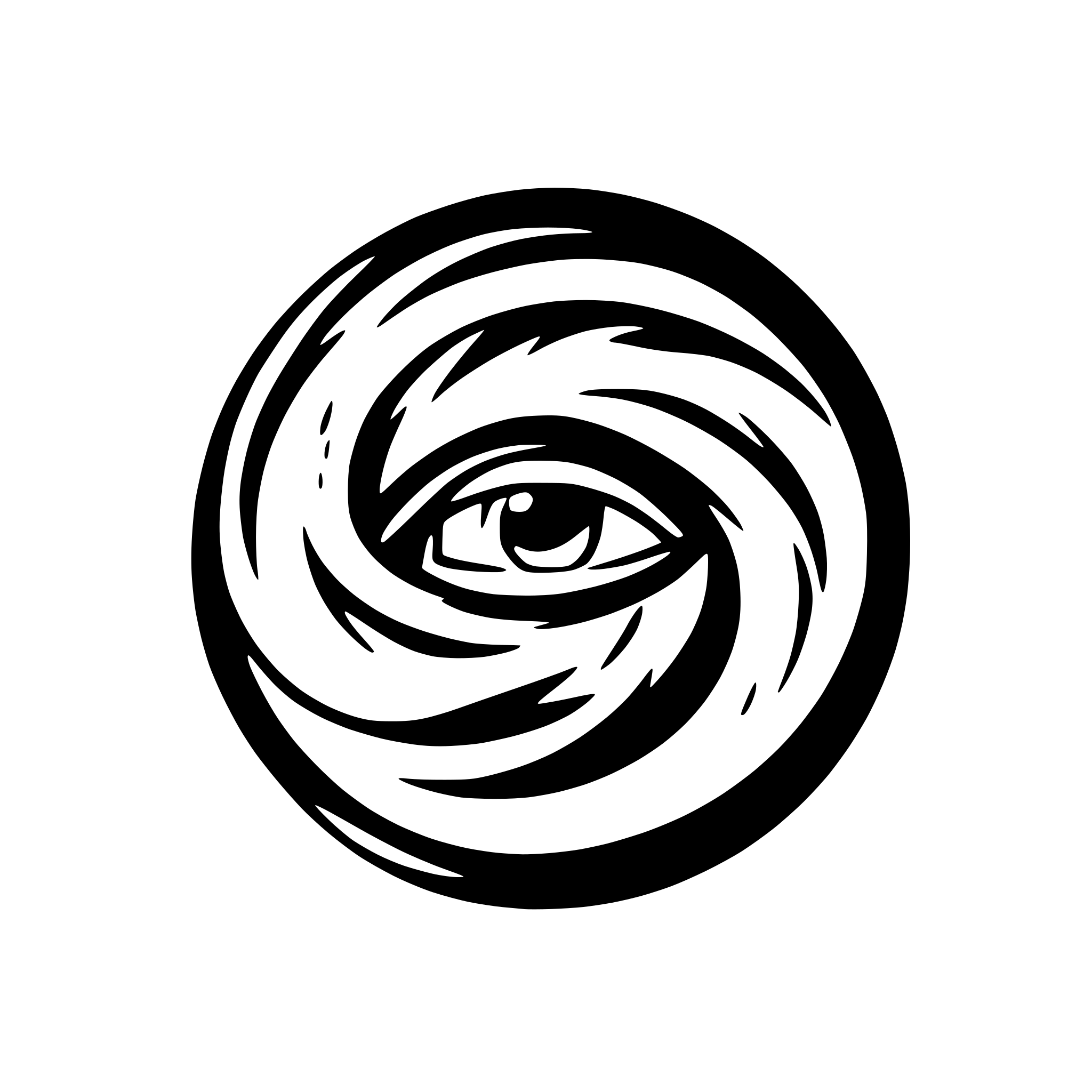 AI-generated SVG of a hurricane vortex depicted from above the eye of the storm