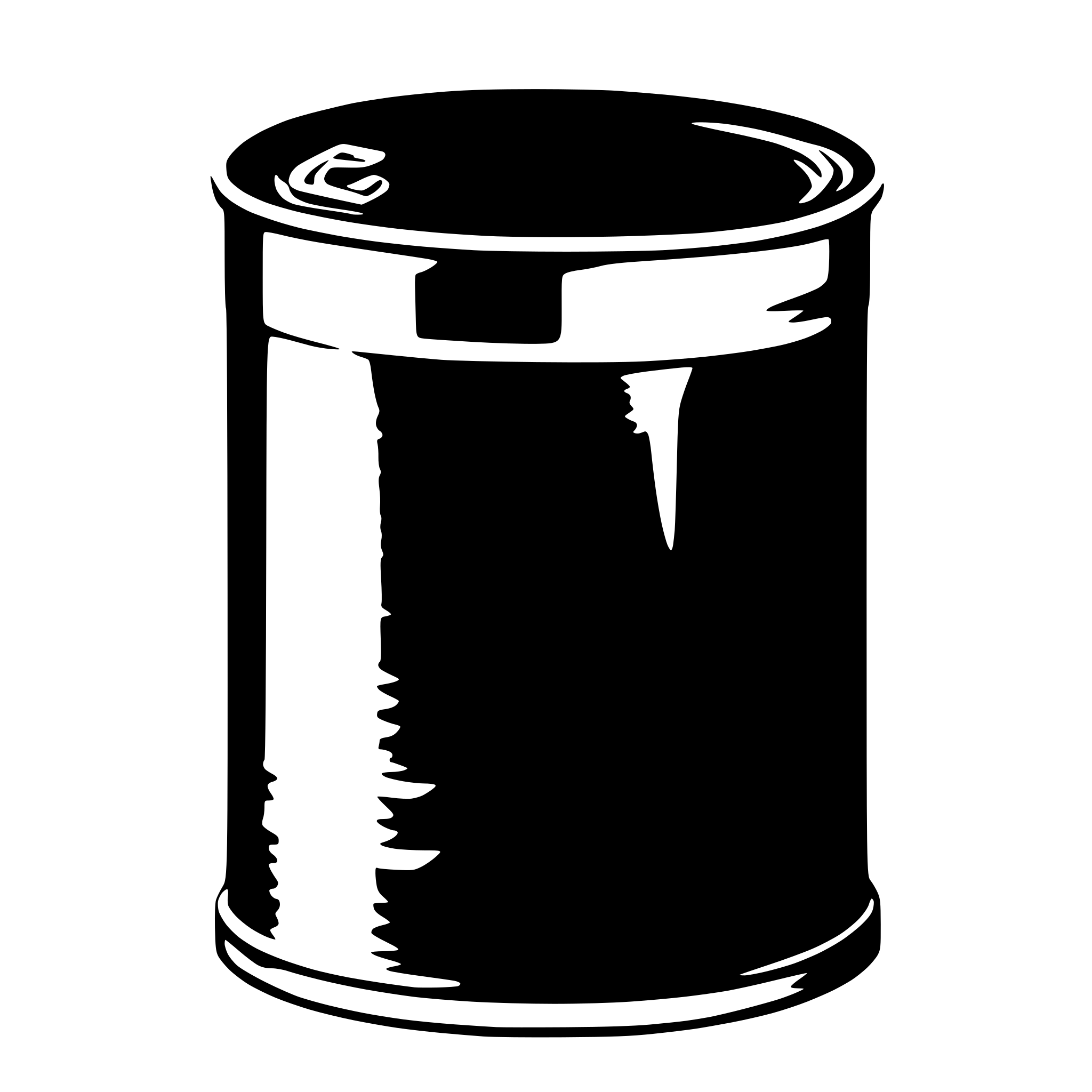 AI-generated SVG of 'A can of purple paint'