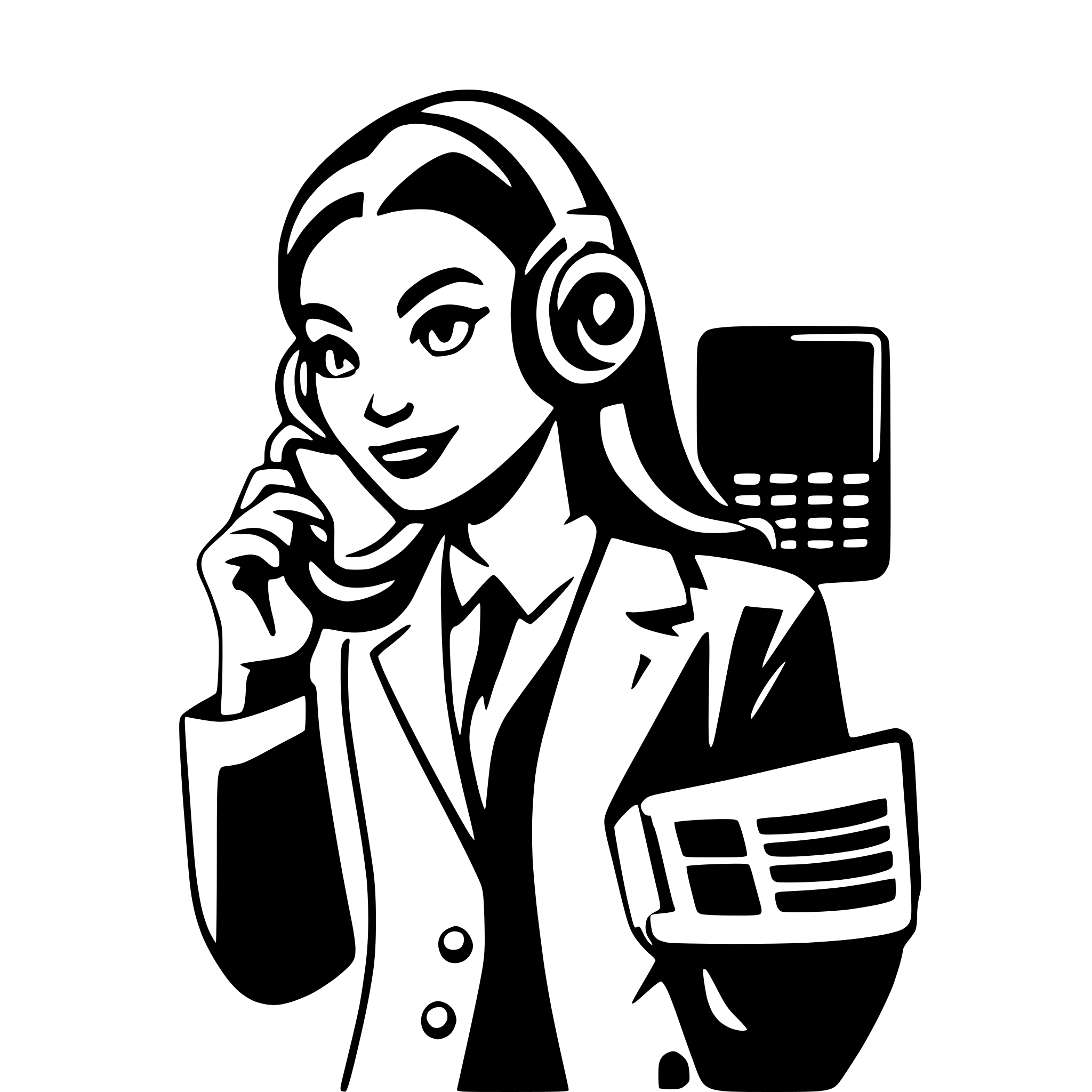 AI-generated SVG of a A modern vector-style illustration of a busy adult professional suitable for a banking call center interface. The character appears multitasking, holding a smartphone to their ear with one hand and a document or tablet in the other, wearing elegant business attire such as a formal shirt and blazer. The character is focused yet approachable, conveying professionalism and confidence. The background is minimal, . No text, logos, or UI elements in the image, ensuring the focus remains solely on the 