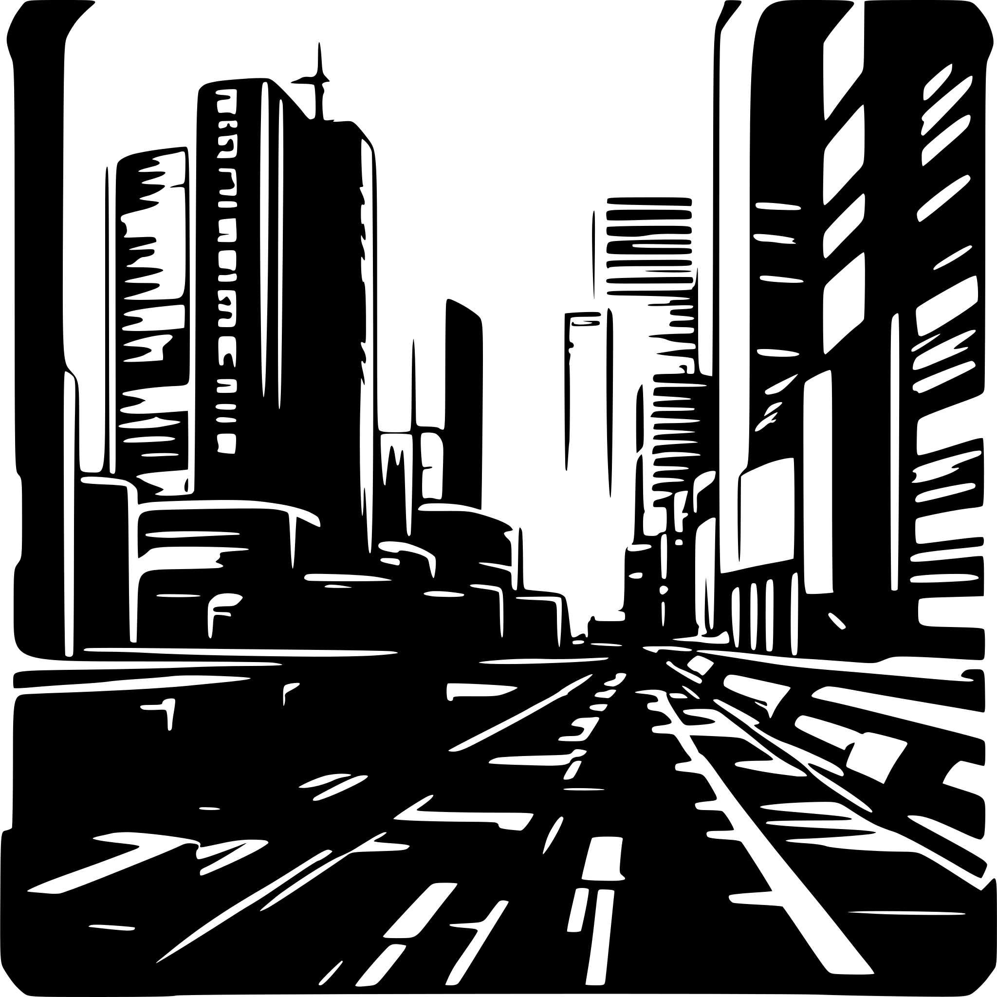 AI-generated SVG of 'cyberpunk style sidescroller background'