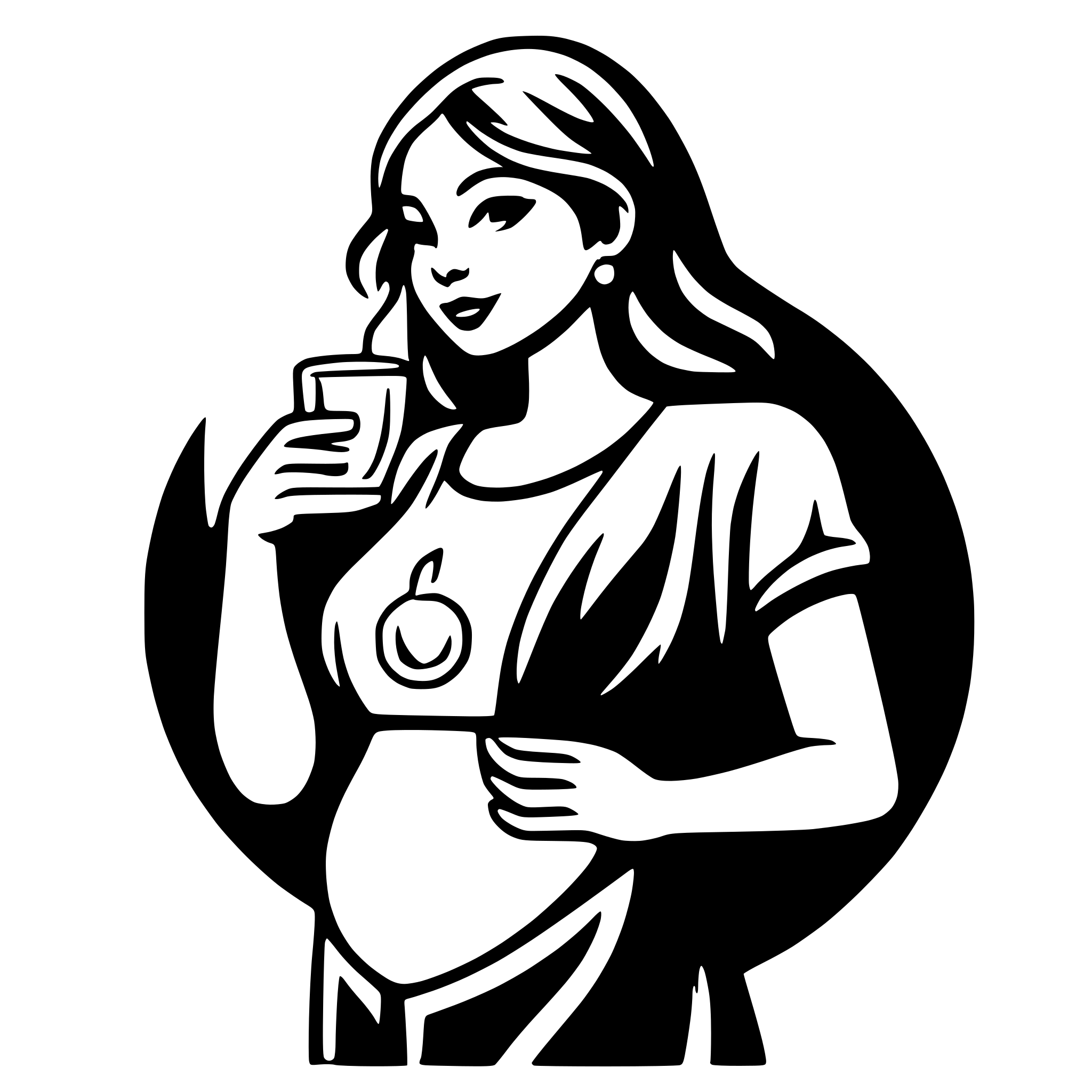 AI-generated SVG of a pregnant woman support