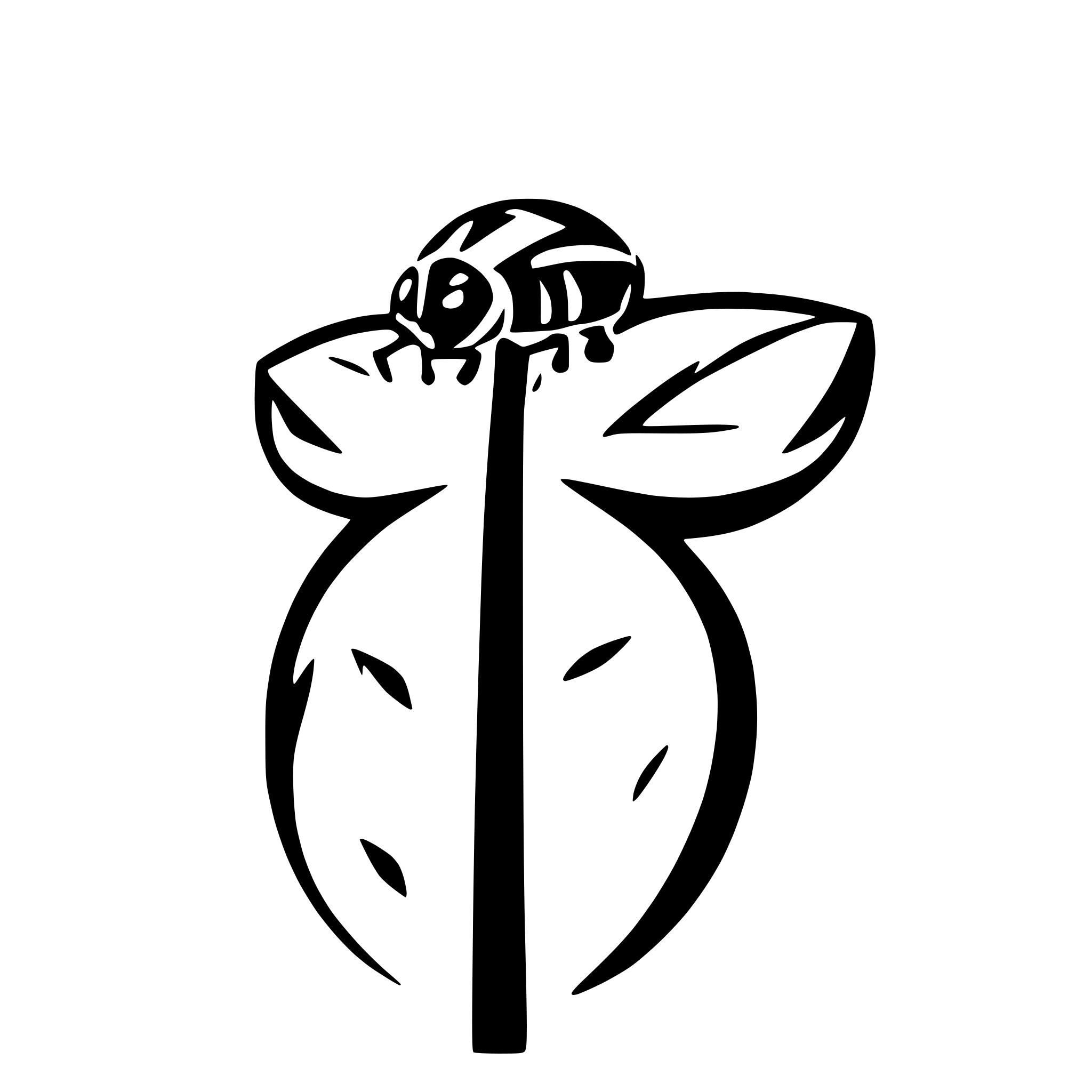 AI-generated SVG of a ladybug on a blade of grass