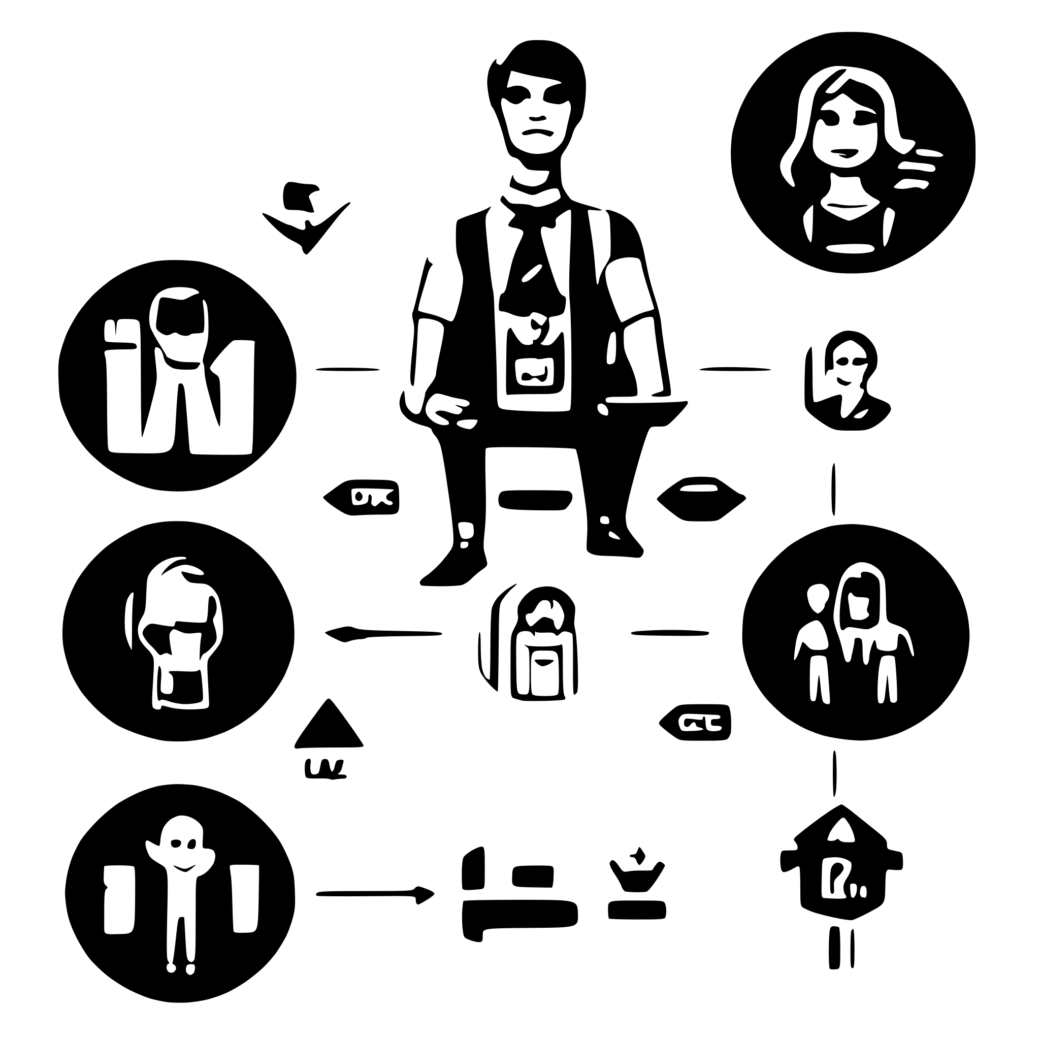 AI-generated SVG of 'Diagram of roles and responsibilities'