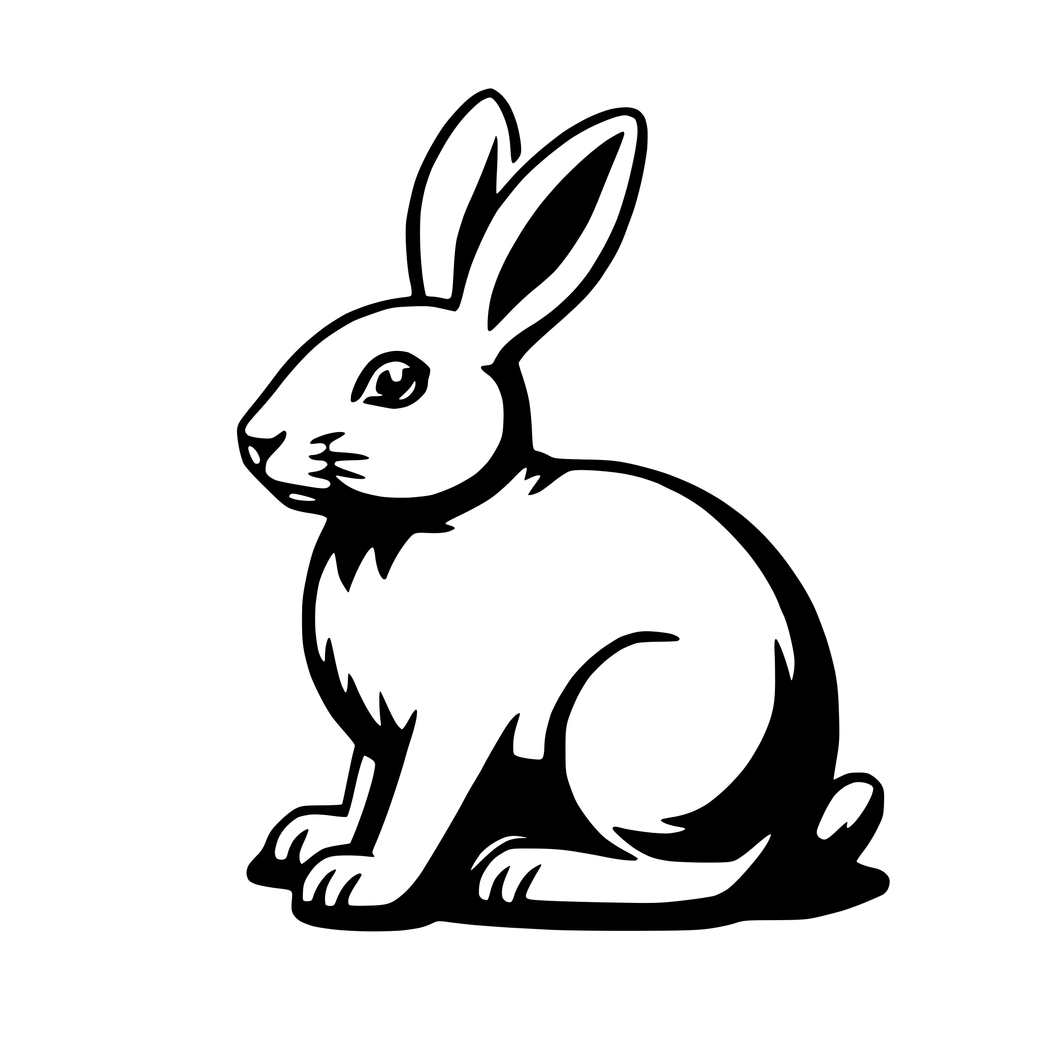 AI-generated SVG of a easter bunny
