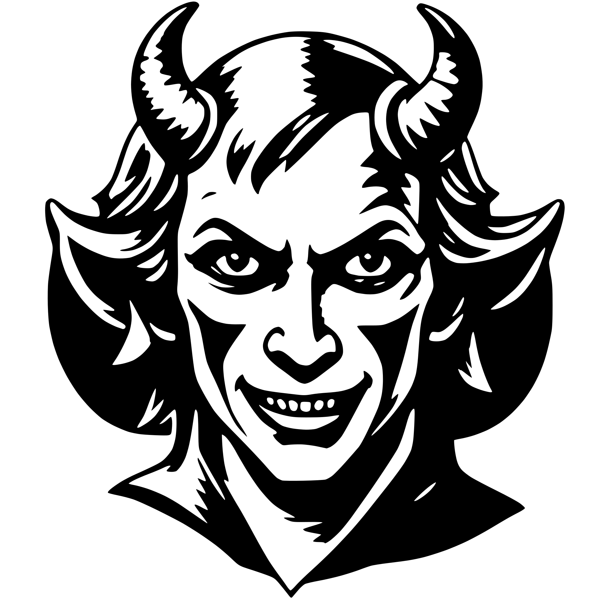 AI-generated SVG of 'devil'