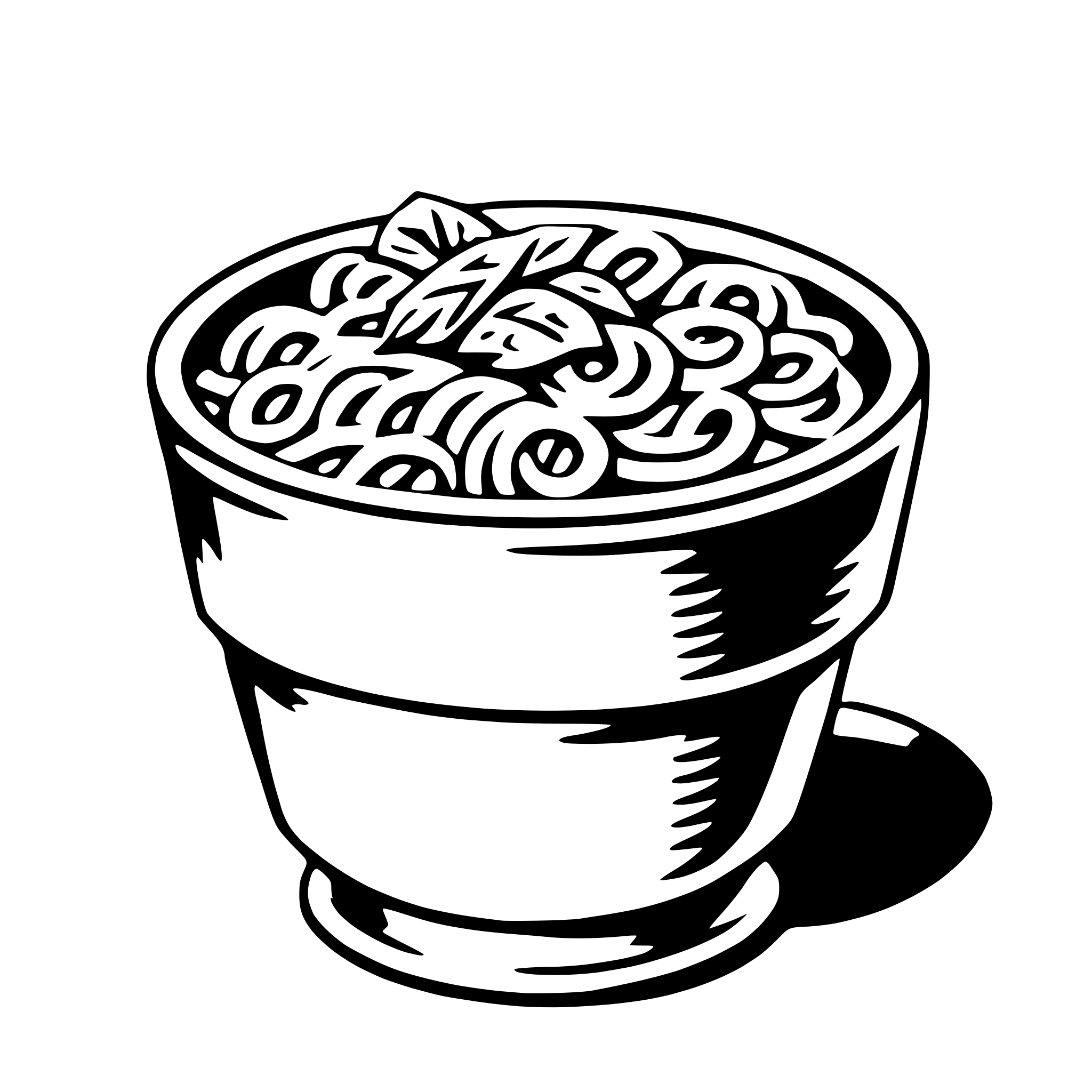 AI-generated SVG of 'noodles'