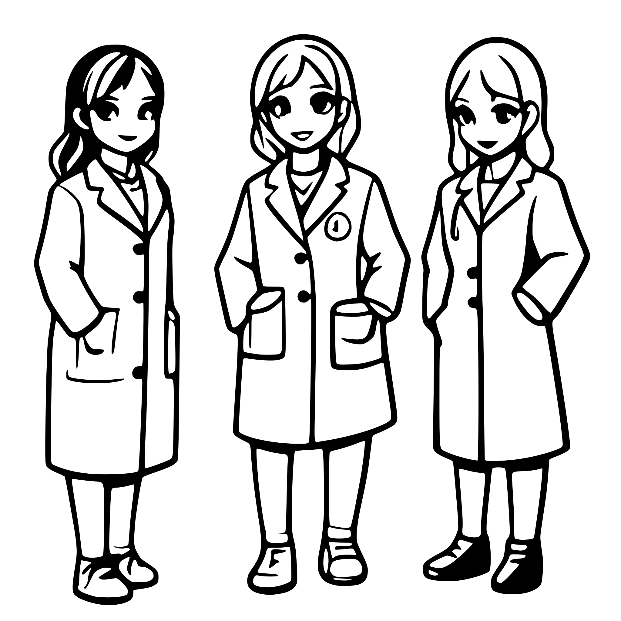 AI-generated SVG of a veterinarians forming a team