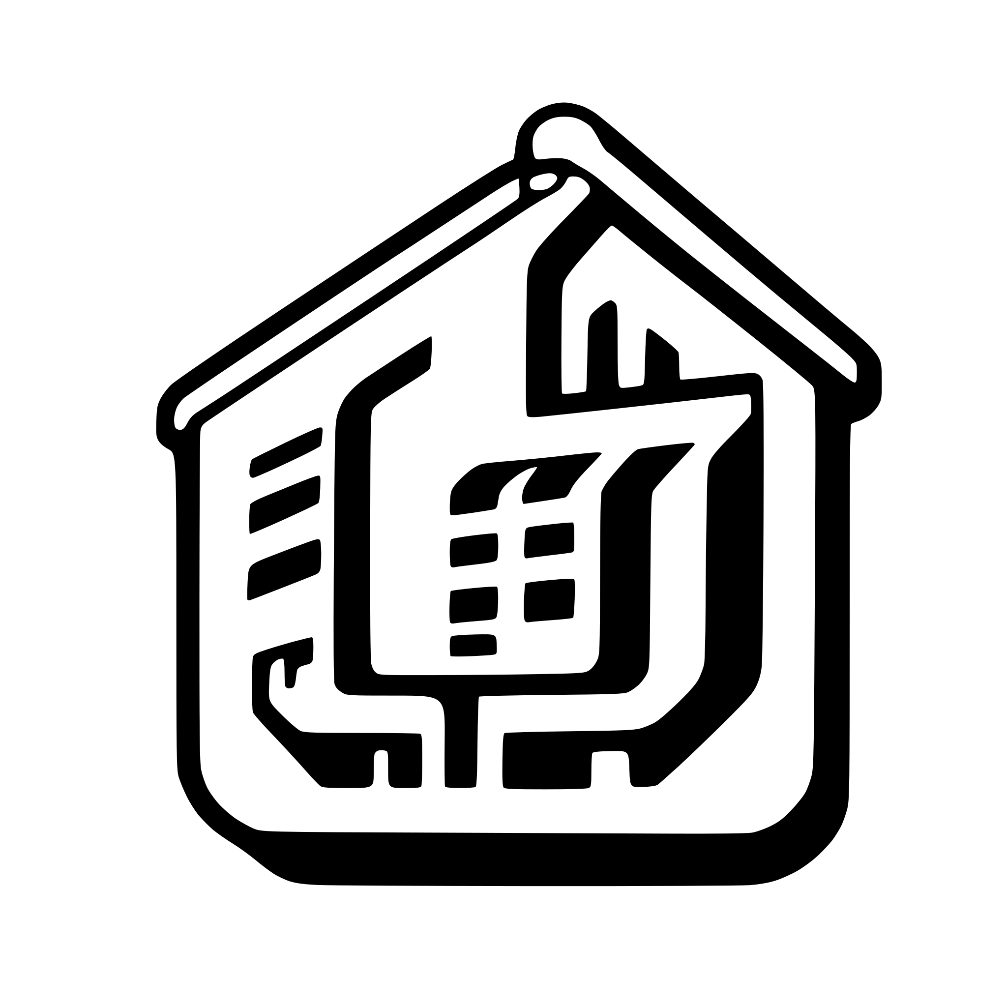 AI-generated SVG of a real estate crm application logo