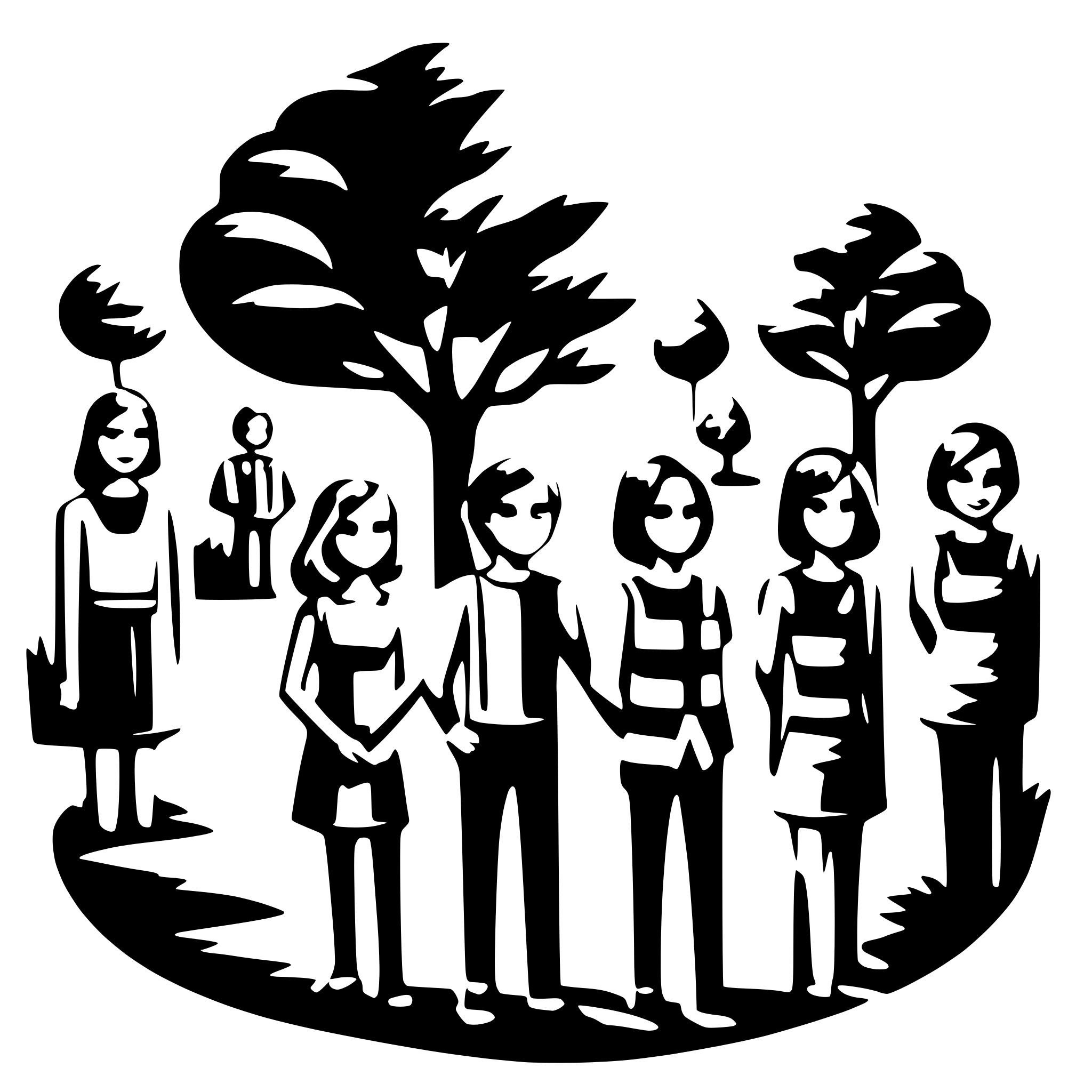 AI-generated SVG of 'a community with multiple members'