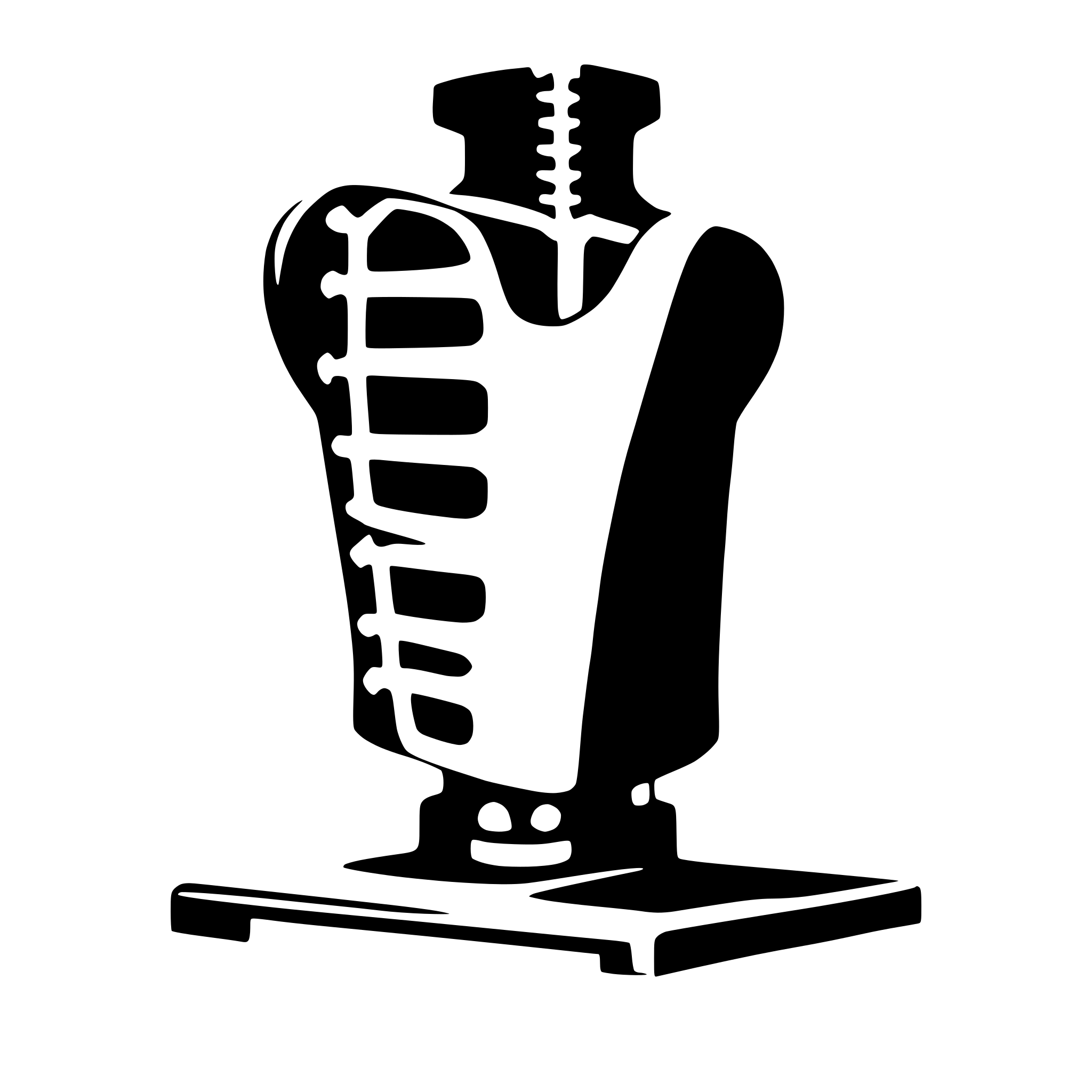 AI-generated SVG of a chest x ray
