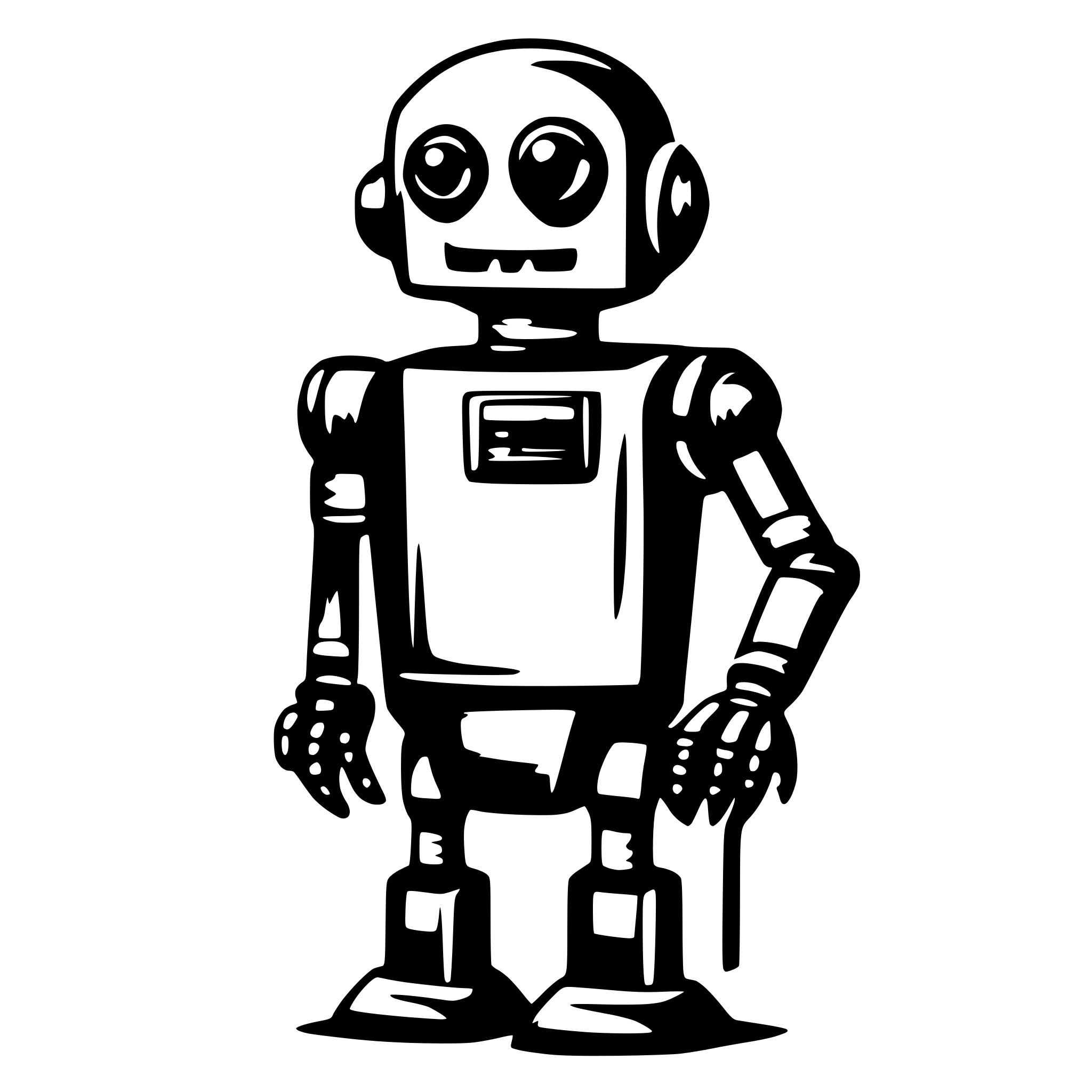 AI-generated SVG of 'robotica'