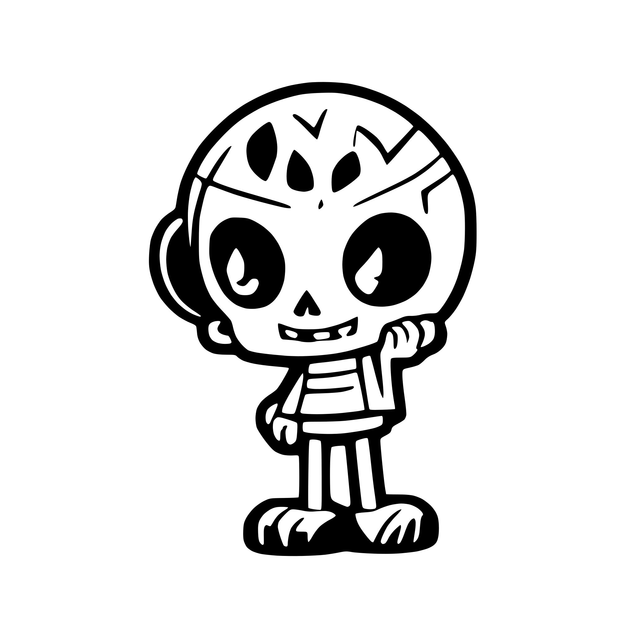 AI-generated SVG of 'totenkopf'